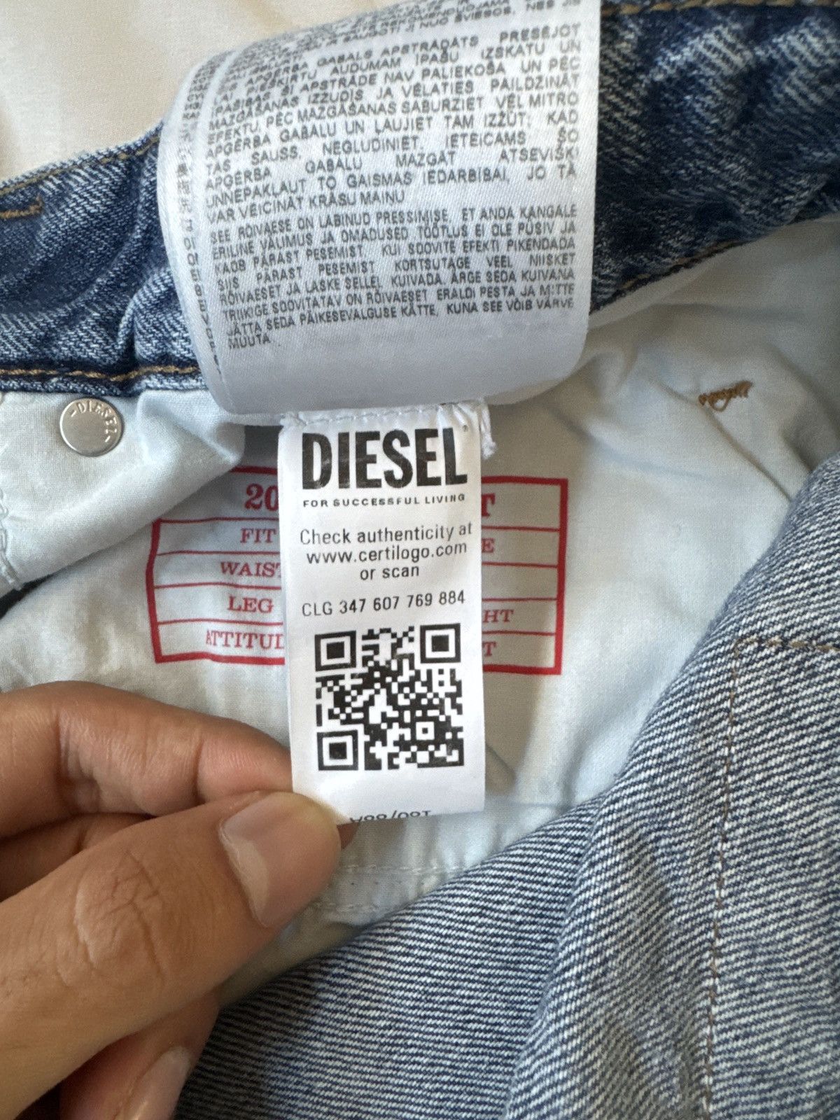 Diesel 2001 D-Macro Size US 34 / EU 50 - 7 Thumbnail