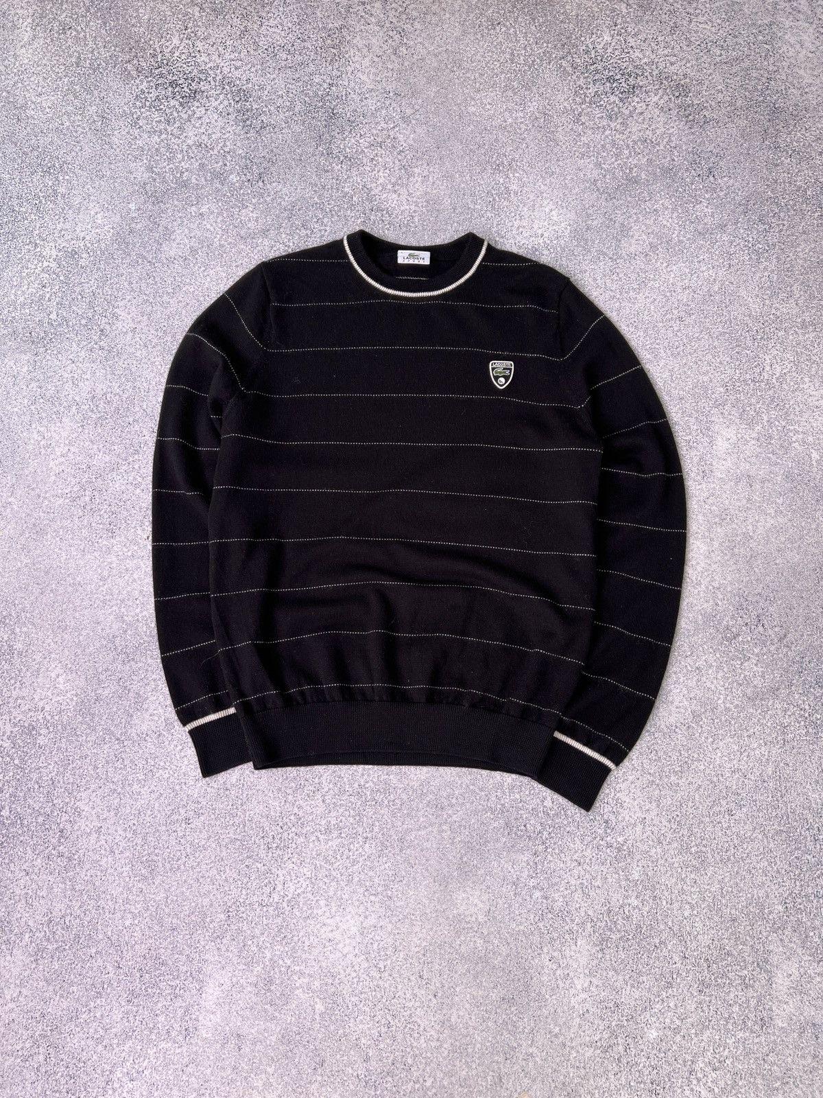 Lacoste × Vintage Vintage Lacoste Sport Striped Sweater Size US M / EU 48-50 / 2 - 1 Thumbnail