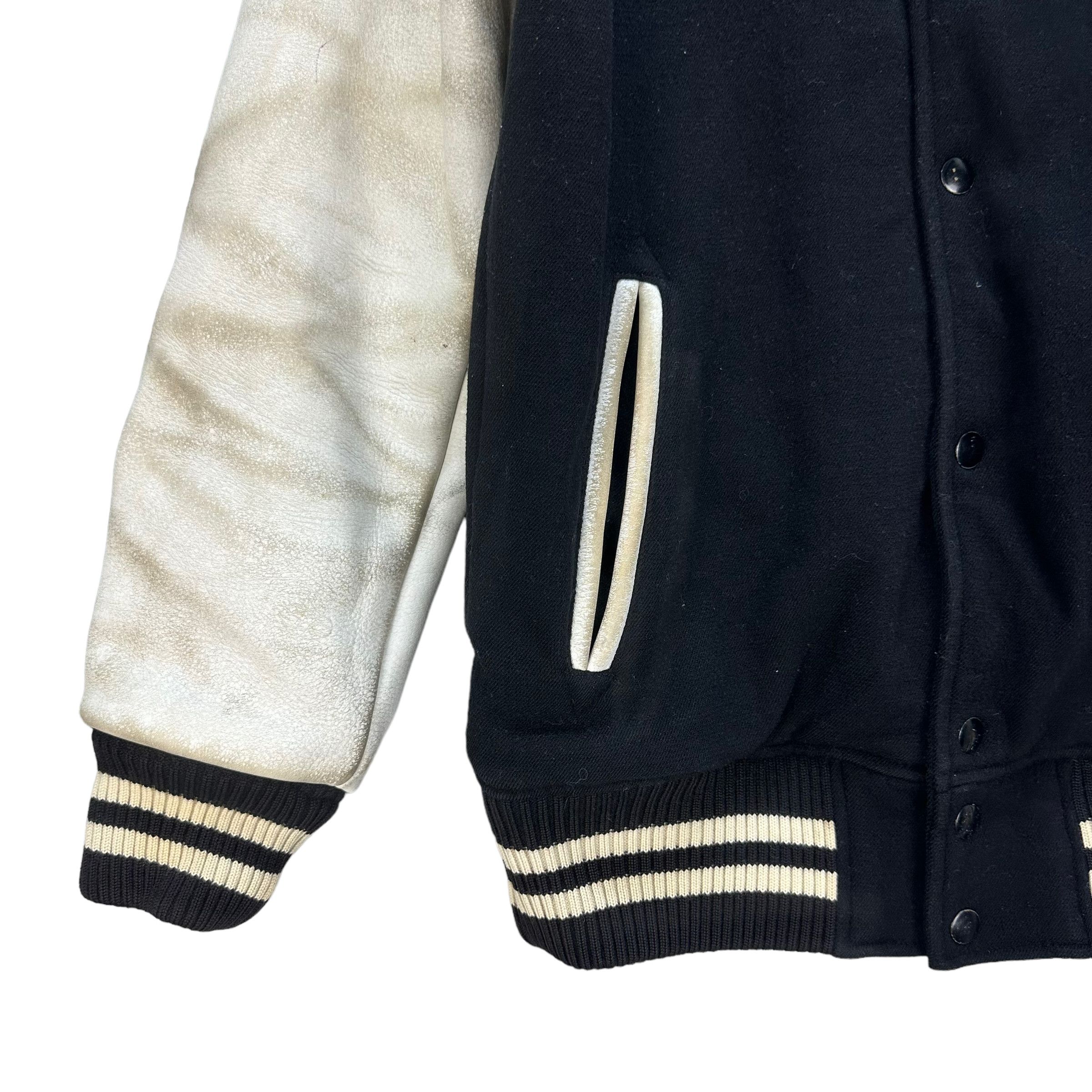 Japanese Brand PEARLY GATES WOOL LEATHER VARSITY JACKET #8180-209 Size US M / EU 48-50 / 2 - 8 Thumbnail