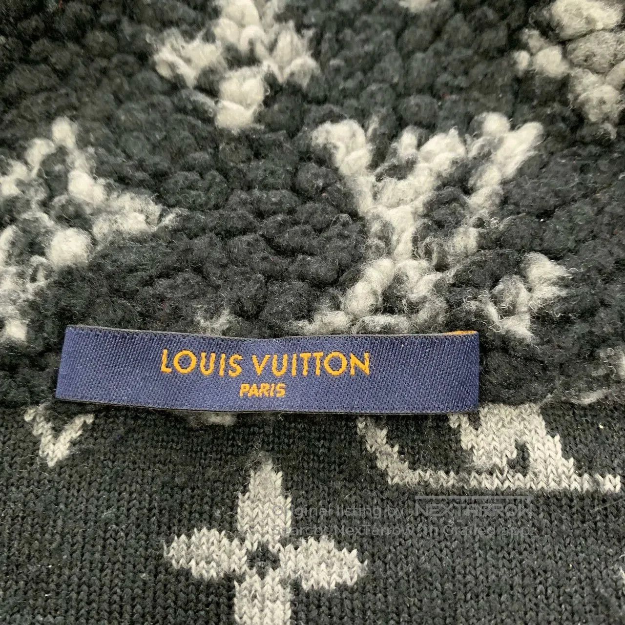 Louis Vuitton lv black patterned teddy jacket size xl. Size US XL / EU 56 / 4 - 8 Thumbnail