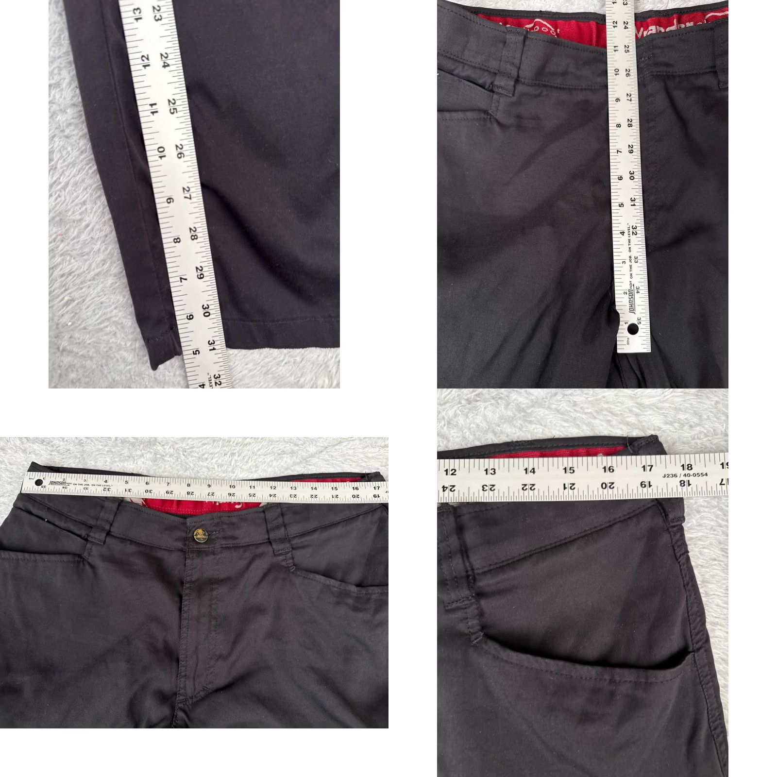 Wrangler Wrangler Pants Men 36x32 Black Nylon Cargo Hiking Straight Leg Outdoor American Mens Size US 36 / EU 52 - 8 Thumbnail
