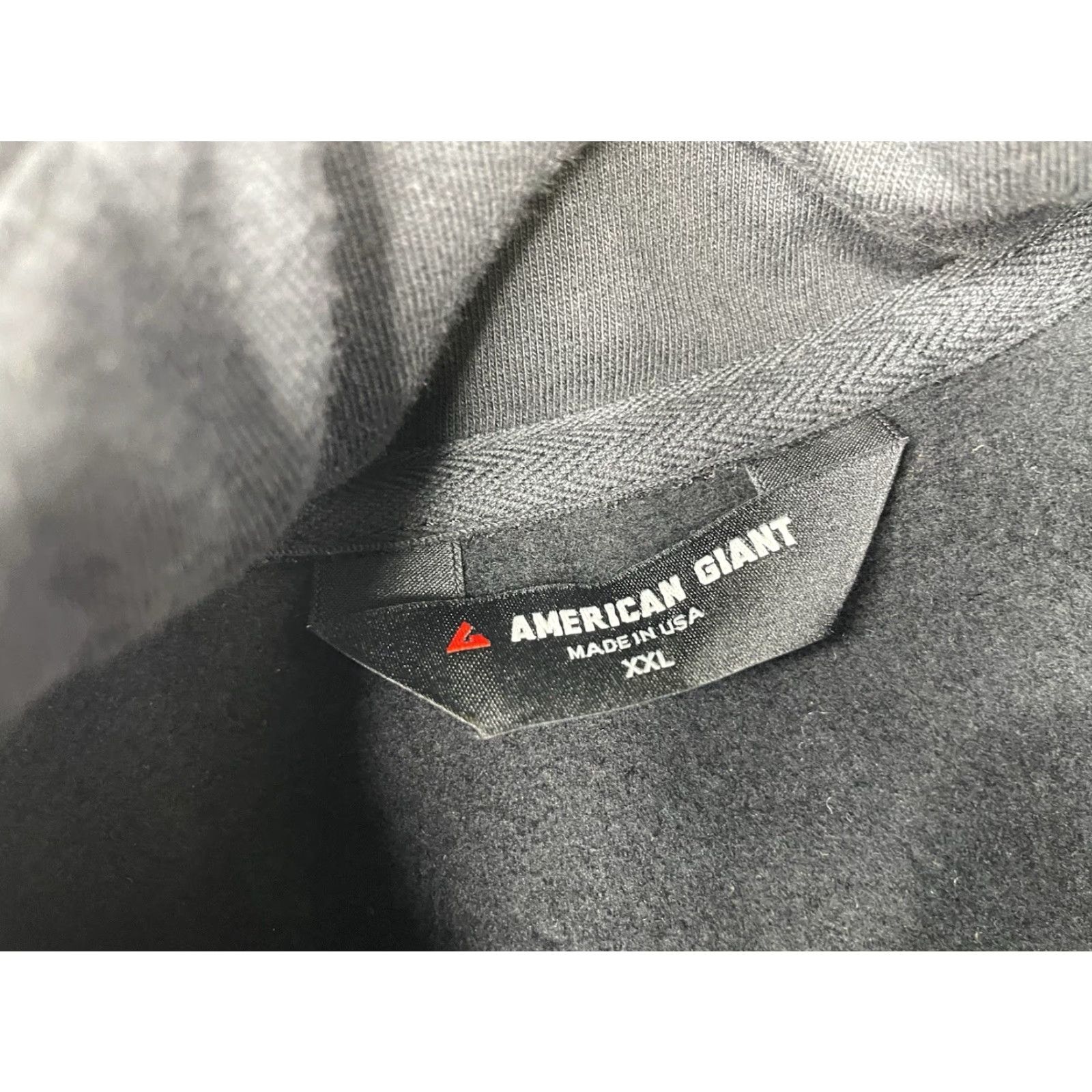 Vintage American Giant M1-1A-6A-BL-M Moto Full Zip Jacket - Black - Mens 2XL Size US XXL / EU 58 / 5 - 2 Thumbnail