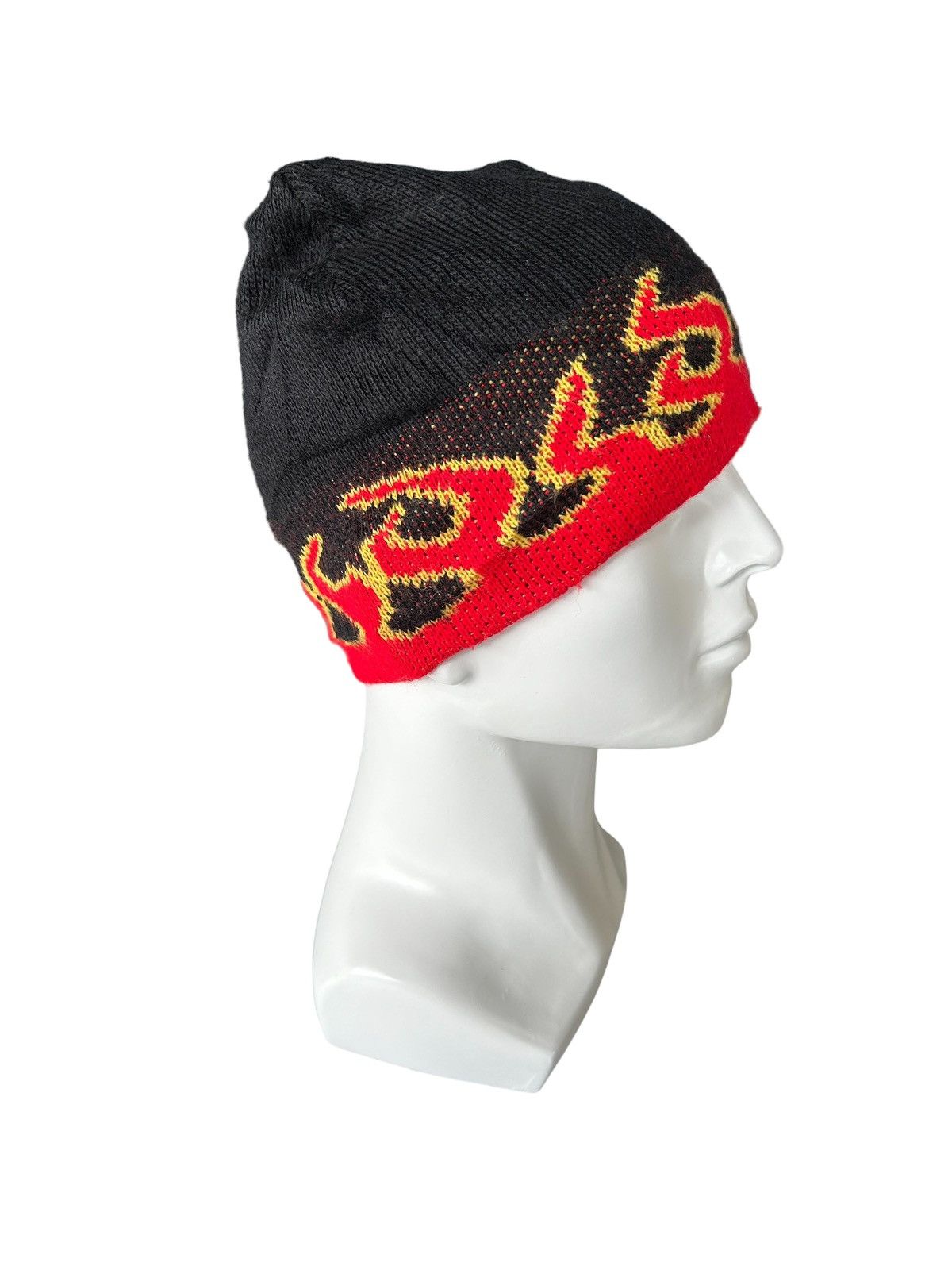 14th Addiction × Japanese Brand Vintage Flame Made in Usa Beanie Hats Size ONE SIZE - 2 Thumbnail