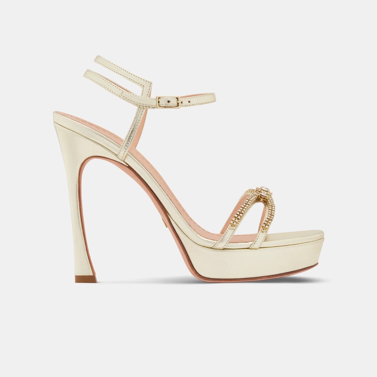 Dior o1bcso1str0226 Dior Sunset Heeled Sandal in Beige Size US 6 / IT 36 - 1 Thumbnail