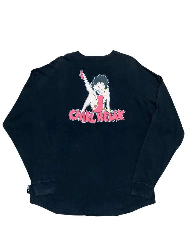 Anime 2000s Betty Boop x Chill relax oversized longsleeve Size US L / EU 52-54 / 3 - 1 Thumbnail