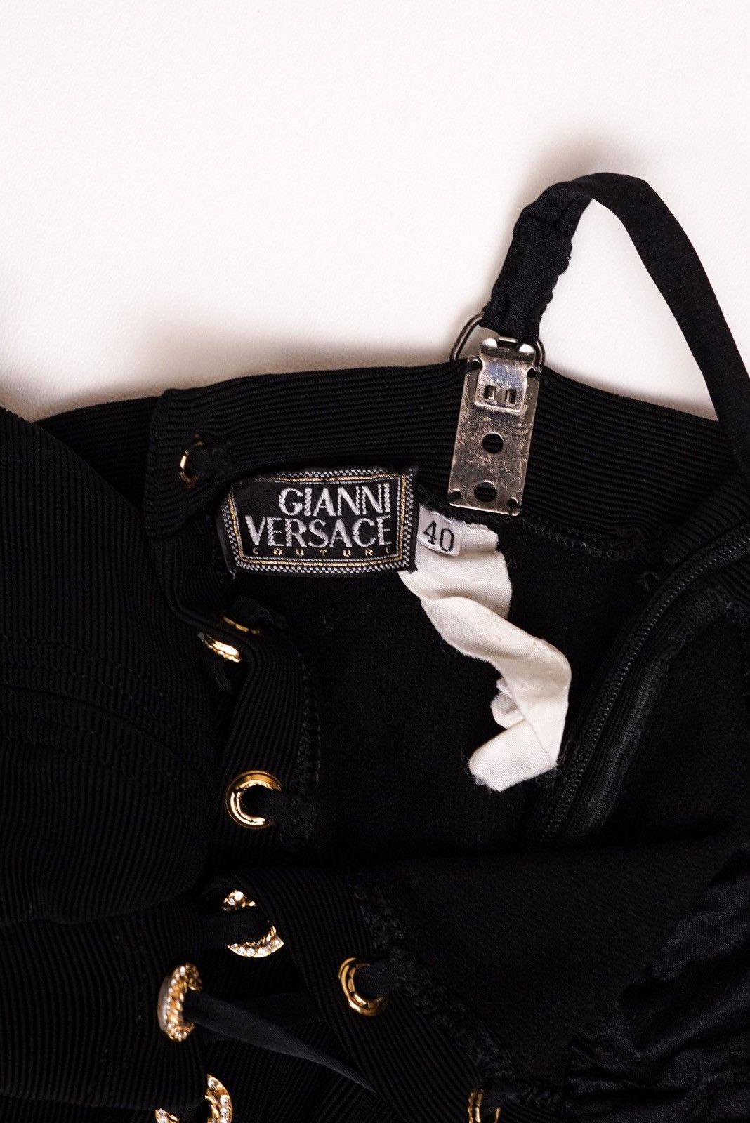 Versace Gianni Versace S/S 1992 Black Plunging Jumpsuit Size S / US 4 / IT 40 - 6 Thumbnail