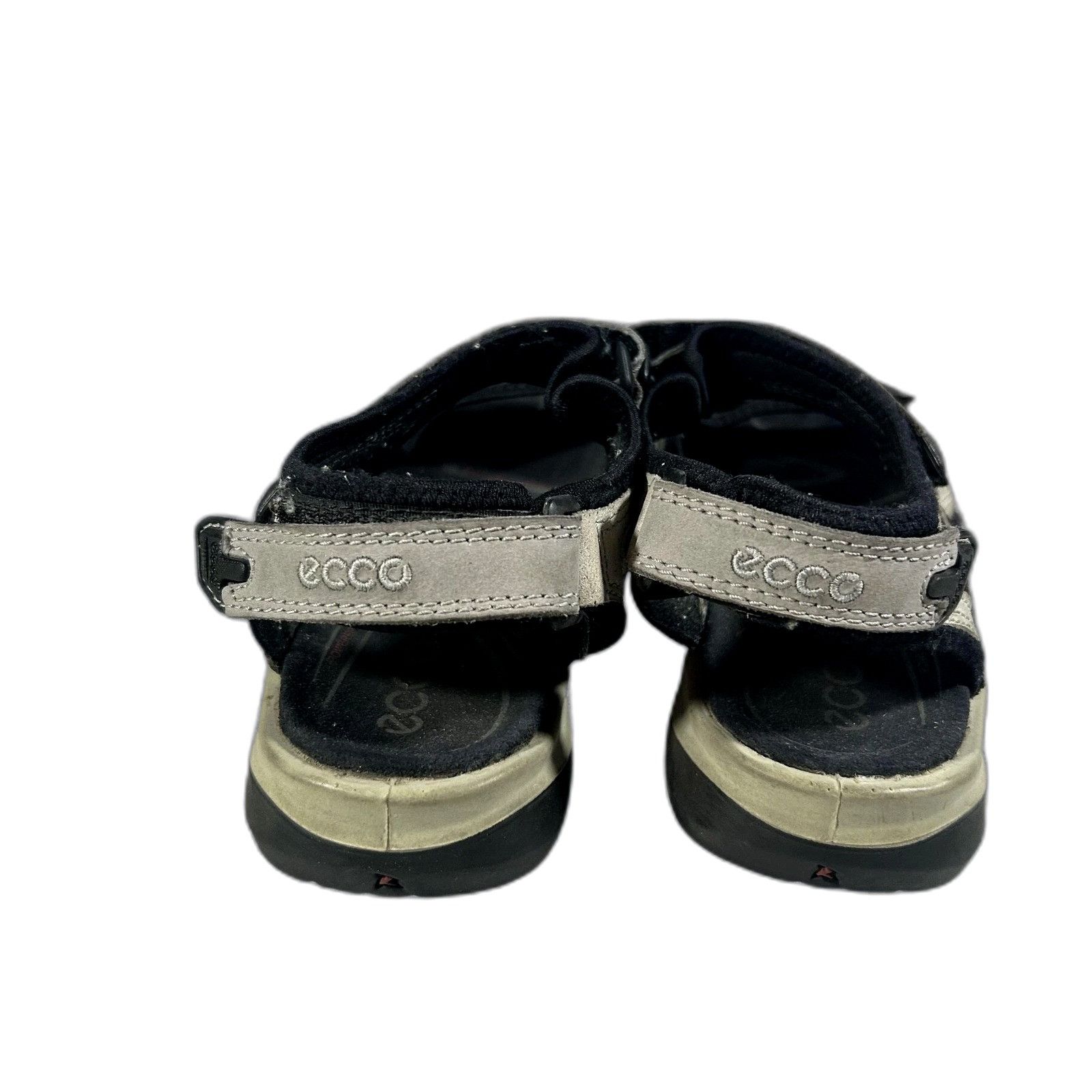 Ecco Ecco Off-Road Yucatan Sandals Hiking Gray Black Leather Slin Size US 7.5 / EU 40-41 - 3 Thumbnail