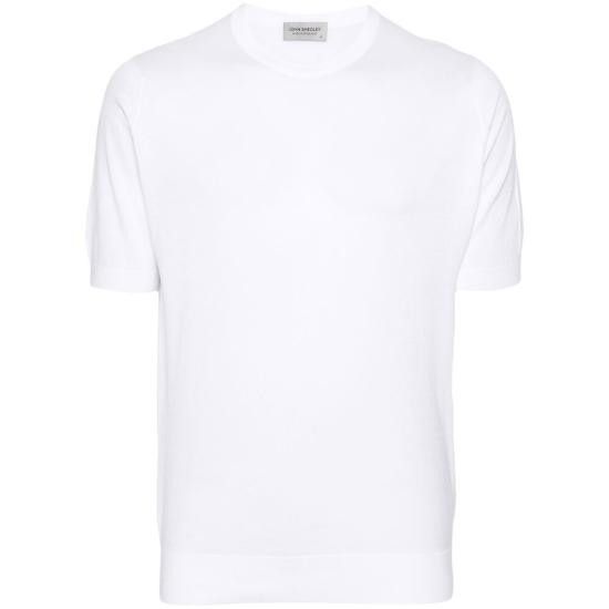 John Smedley JOHN SMEDLEY Men T-Shirts KEMPTON WHITE Size US XXL / EU 58 / 5 - 1 Thumbnail