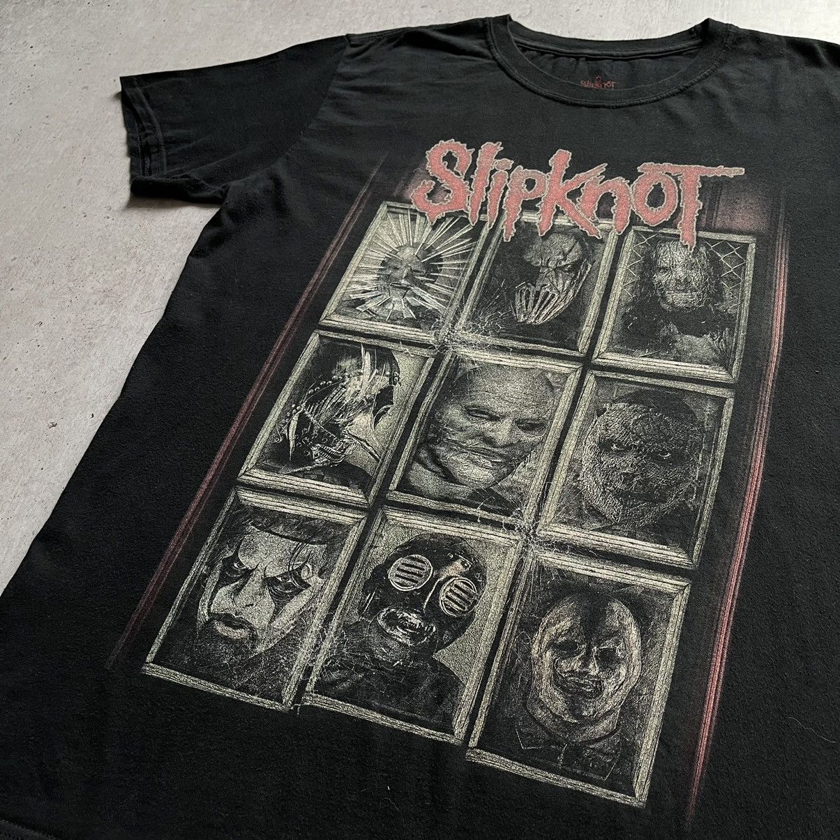 Band Tees × Slipknot Vintage Slipknot Print Rock Band Anvil Tee Size US L / EU 52-54 / 3 - 2 Thumbnail