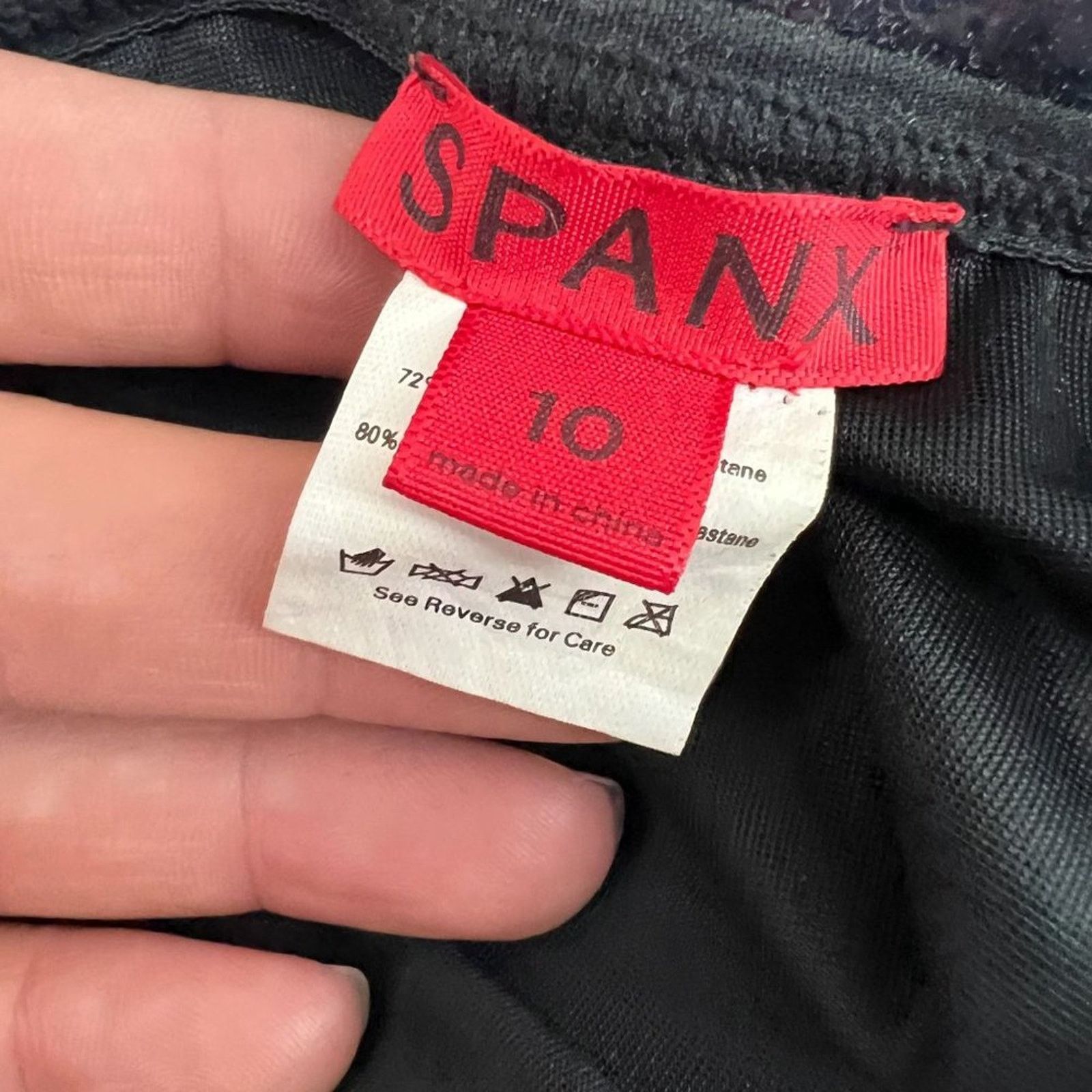 Spanx Spanx Womens High Waisted Shapewear Size 10 Black Size ONE SIZE - 2 Thumbnail