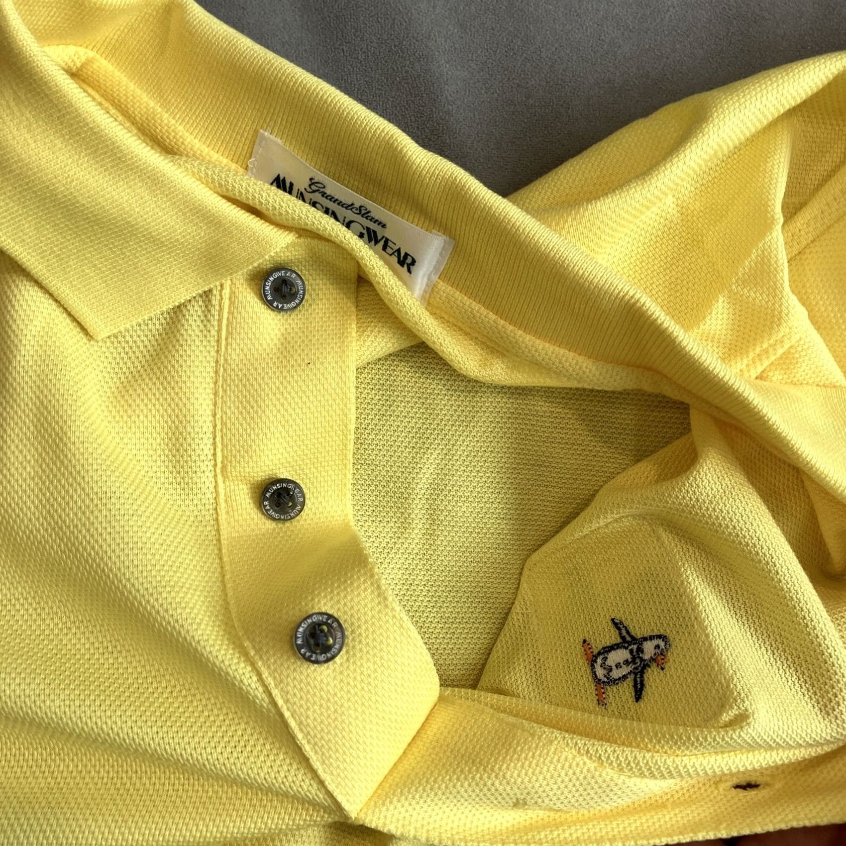 Vintage VINTAGE Davis Cup By NEC Polo Men's XL Yellow Tennis Golf Made In Japan MunsingWear Size US XL / EU 56 / 4 - 4 Thumbnail