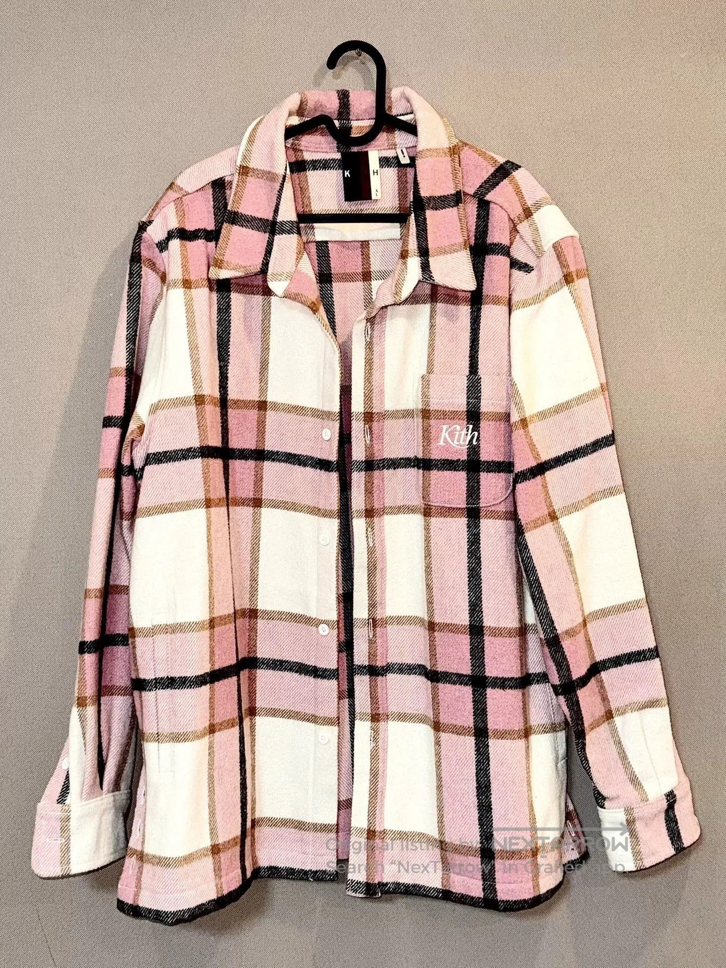 Kith KITH NYC OG Pink Plaid Wool Shirt. Size US L / EU 52-54 / 3 - 1 Thumbnail