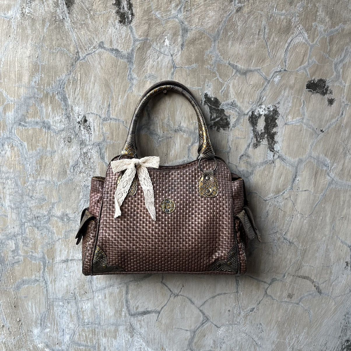 Japanese Brand 00's POCKETED SYN LEATHER SNAKESKIN SHOULDER BAG Size ONE SIZE - 1 Thumbnail