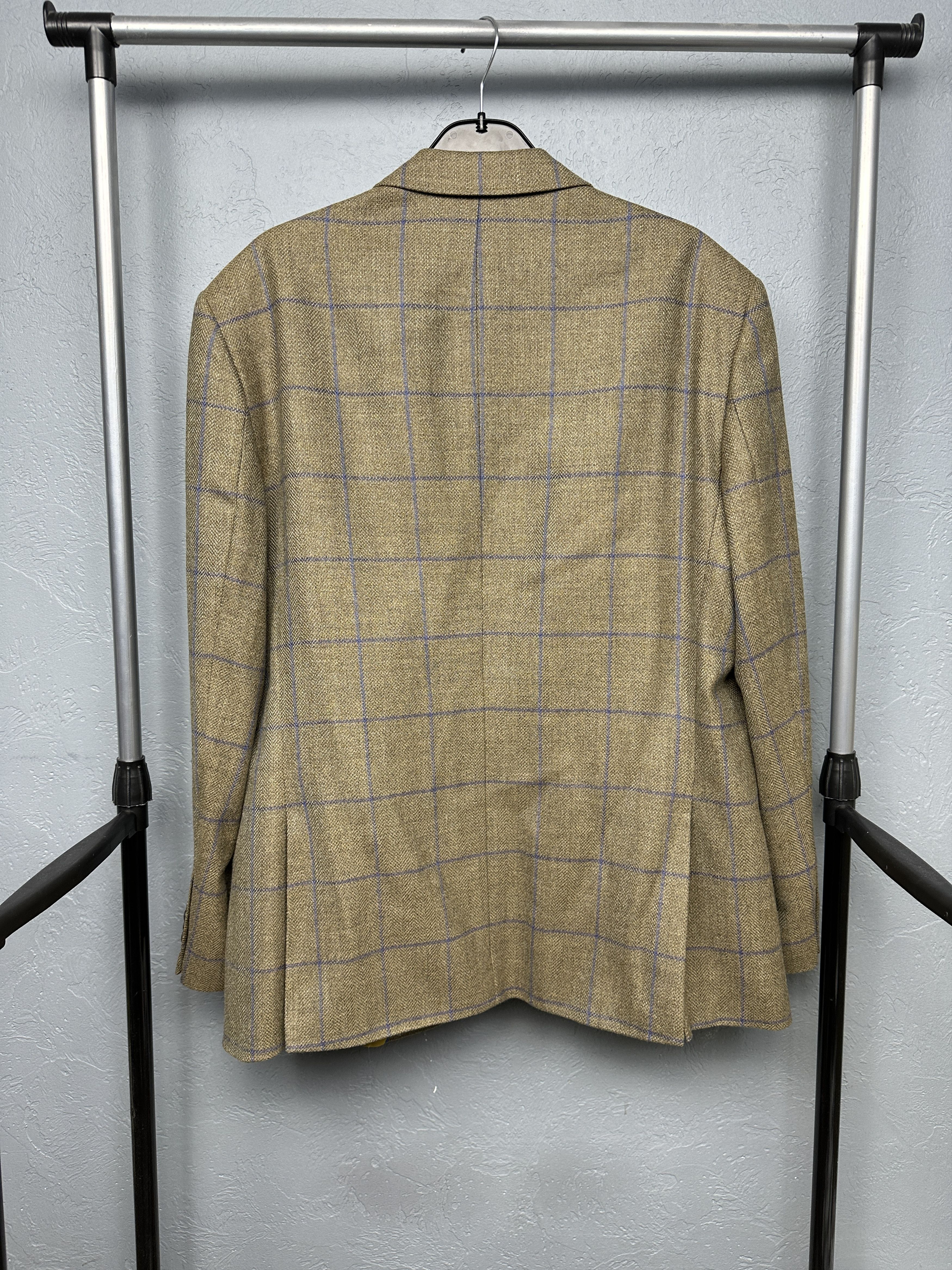 Other Brook Taverner Mens Wool Check Blazer Jacket Size US XL / EU 56 / 4 - 7 Thumbnail