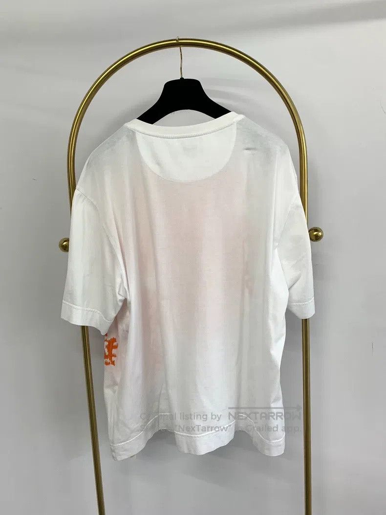 Fendi Fendi White with orange monogrammed letter short sleeve Size US XL / EU 56 / 4 - 3 Thumbnail