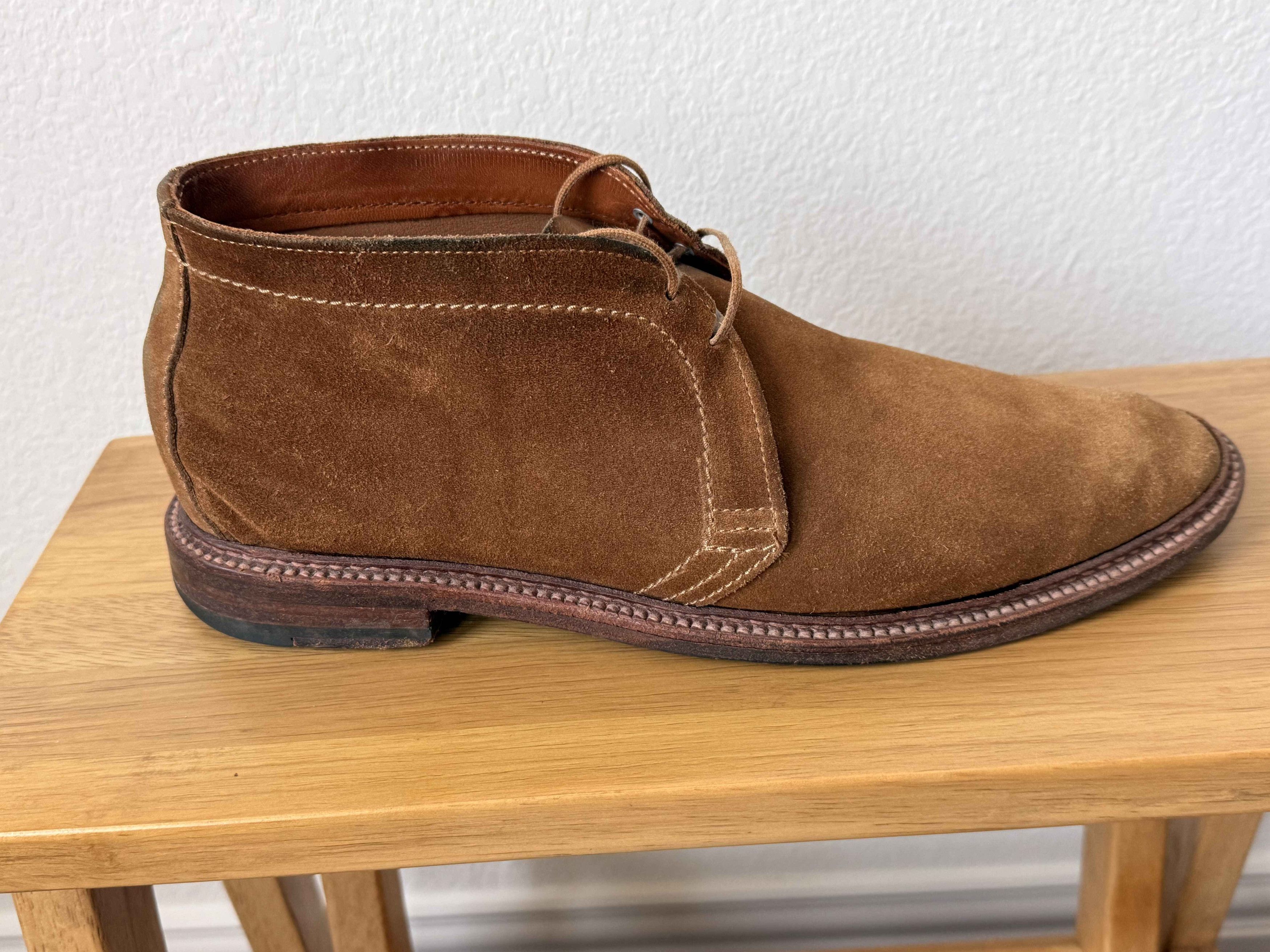 Alden Men's Chukka Boot 1493 Unlined Snuff Suede Leydon Last Size US 11 / EU 44 - 4 Thumbnail