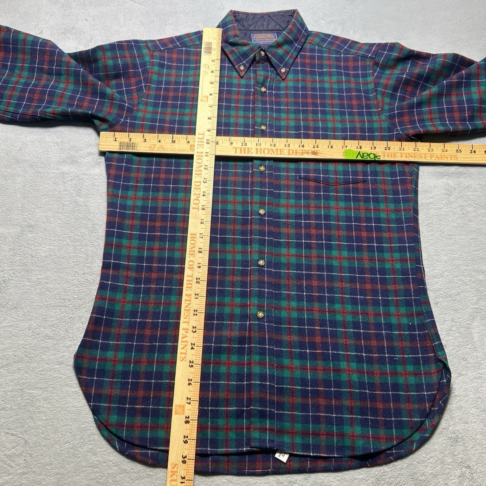 Pendleton 1960s USA Pendleton Wool Flannel Shirt Men Medium Shetand Size US M / EU 48-50 / 2 - 7 Thumbnail