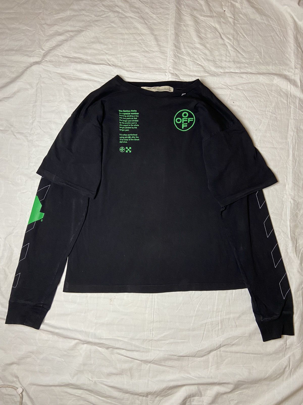 Off-White × Virgil Abloh GOLDEN RATIO OFF-WHITE LONGSLEEVE Size US M / EU 48-50 / 2 - 1 Thumbnail