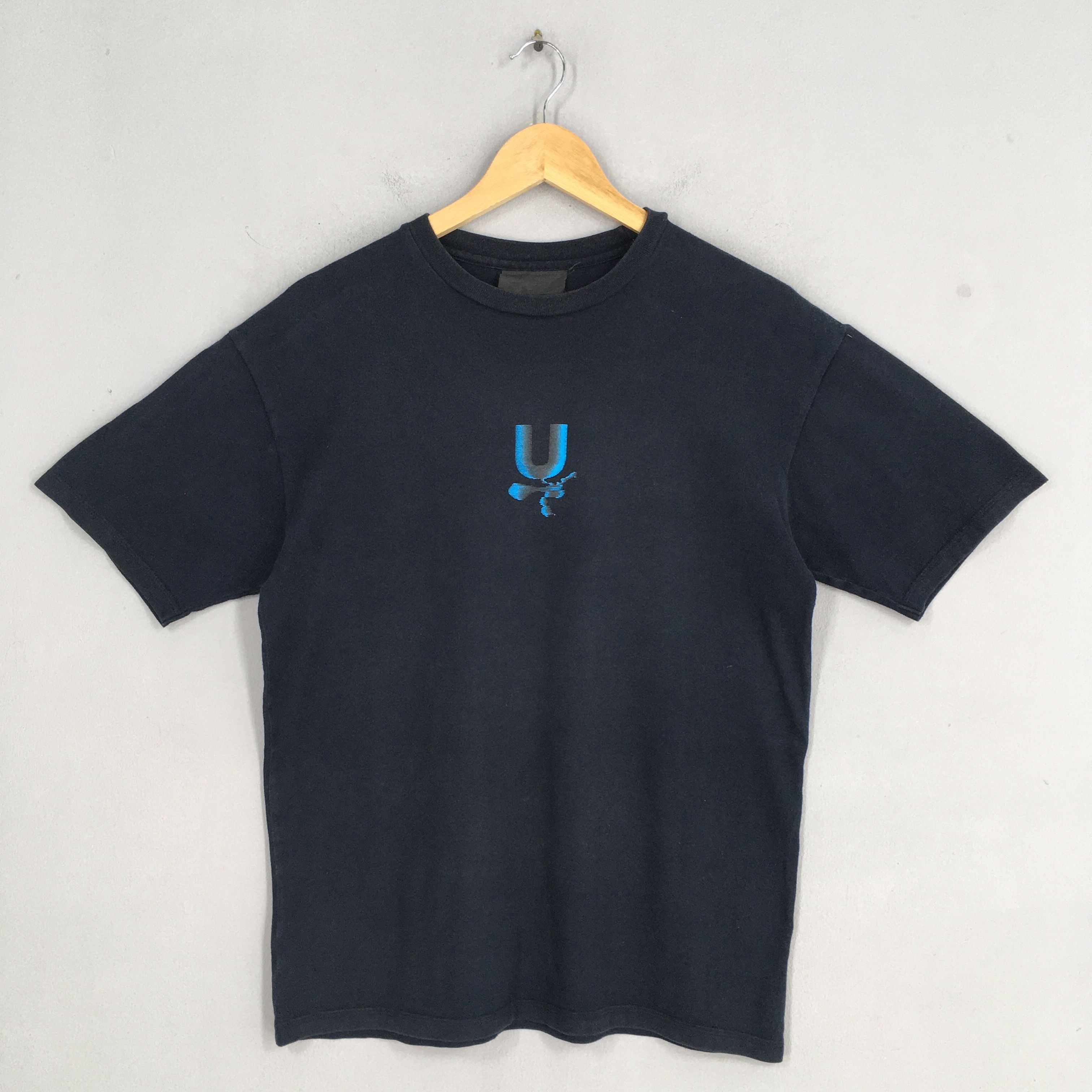 image of Undercover Japan One Rebel Black T Shirt Medium in Blue, Men's