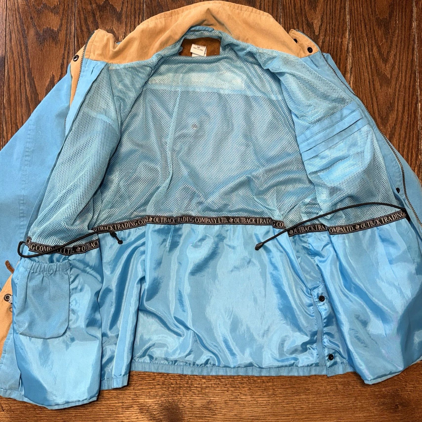 Vintage Outback Trading Ranch Jacket Microsuede Medium Blue Women Regular Zipper Pockets All Seasons Horse Western Casual Workwear Size M / US 6-8 / IT 42-44 - 6 Thumbnail