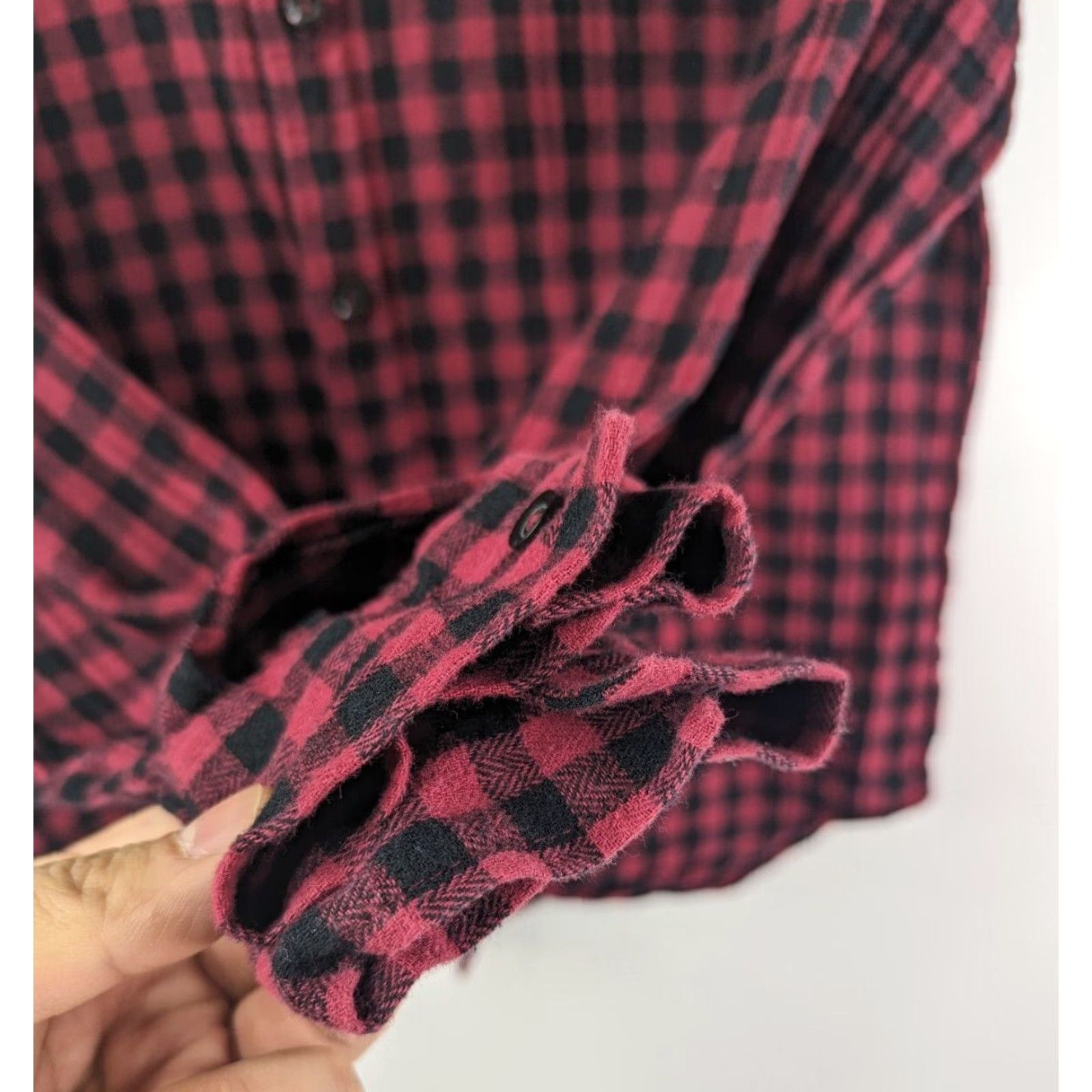 Vintage Cloudveil Button-Up Shirt Mens Small Cotton Flannel Red Checkered Long Sleeve Size US S / EU 44-46 / 1 - 2 Thumbnail