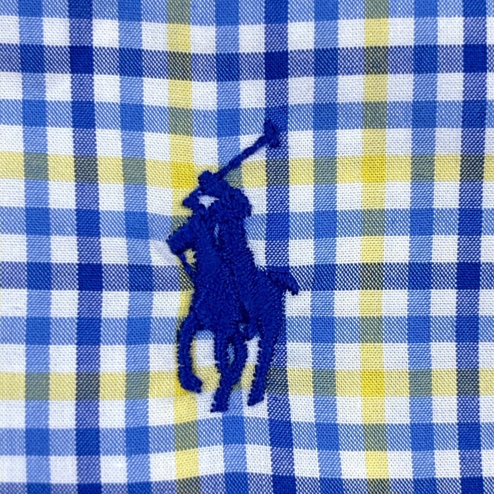 Ralph Lauren Ralph Lauren Button-Up Shirt Men 2XL Blue Yellow Plaid Stretch Cotton Long Sleeve Classic Size US XXL / EU 58 / 5 - 4 Thumbnail