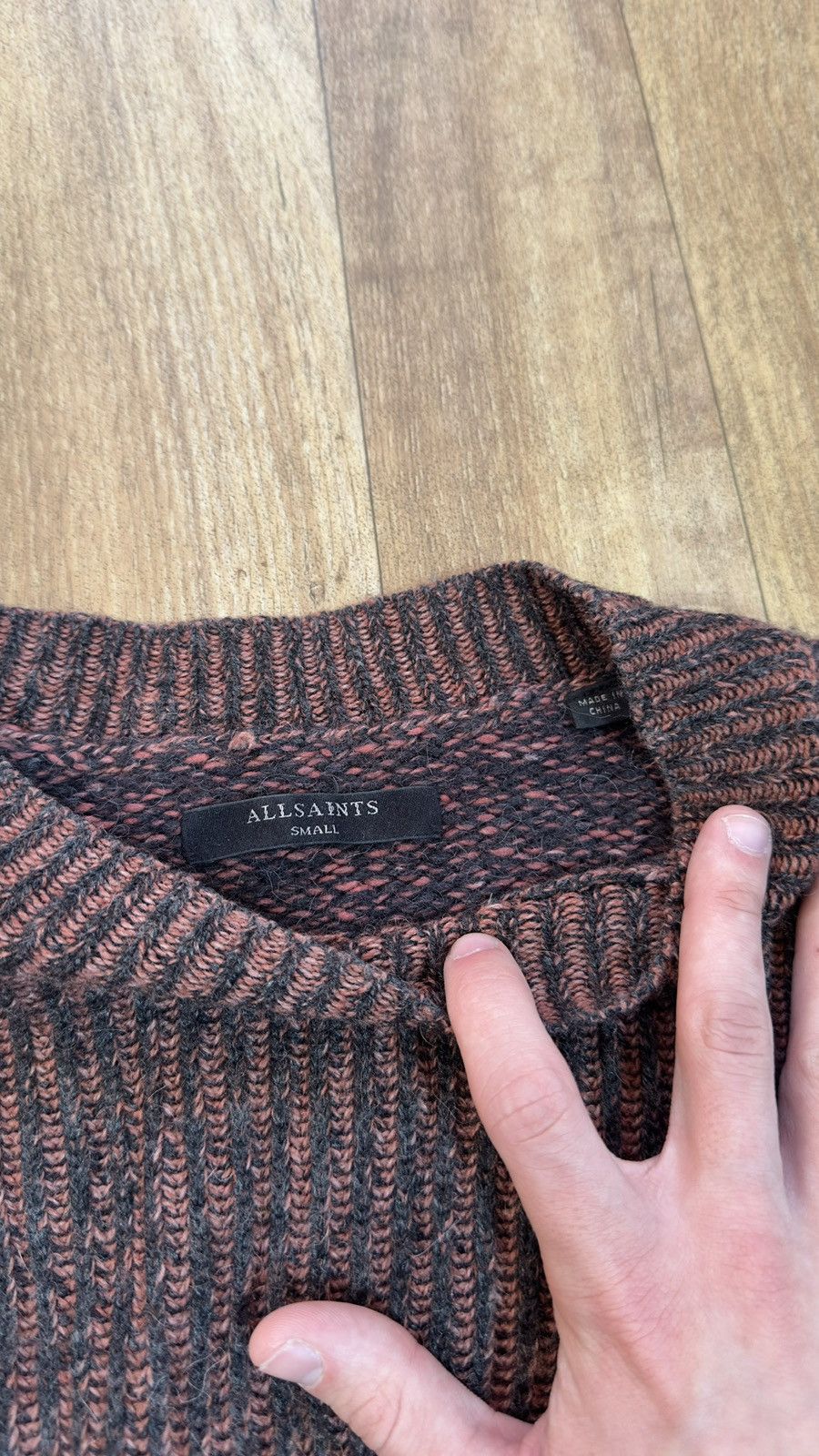 Allsaints AllSaints Velo Sweater Wool Alpaca Blend Marled Chunky Size S / US 4 / IT 40 - 5 Thumbnail