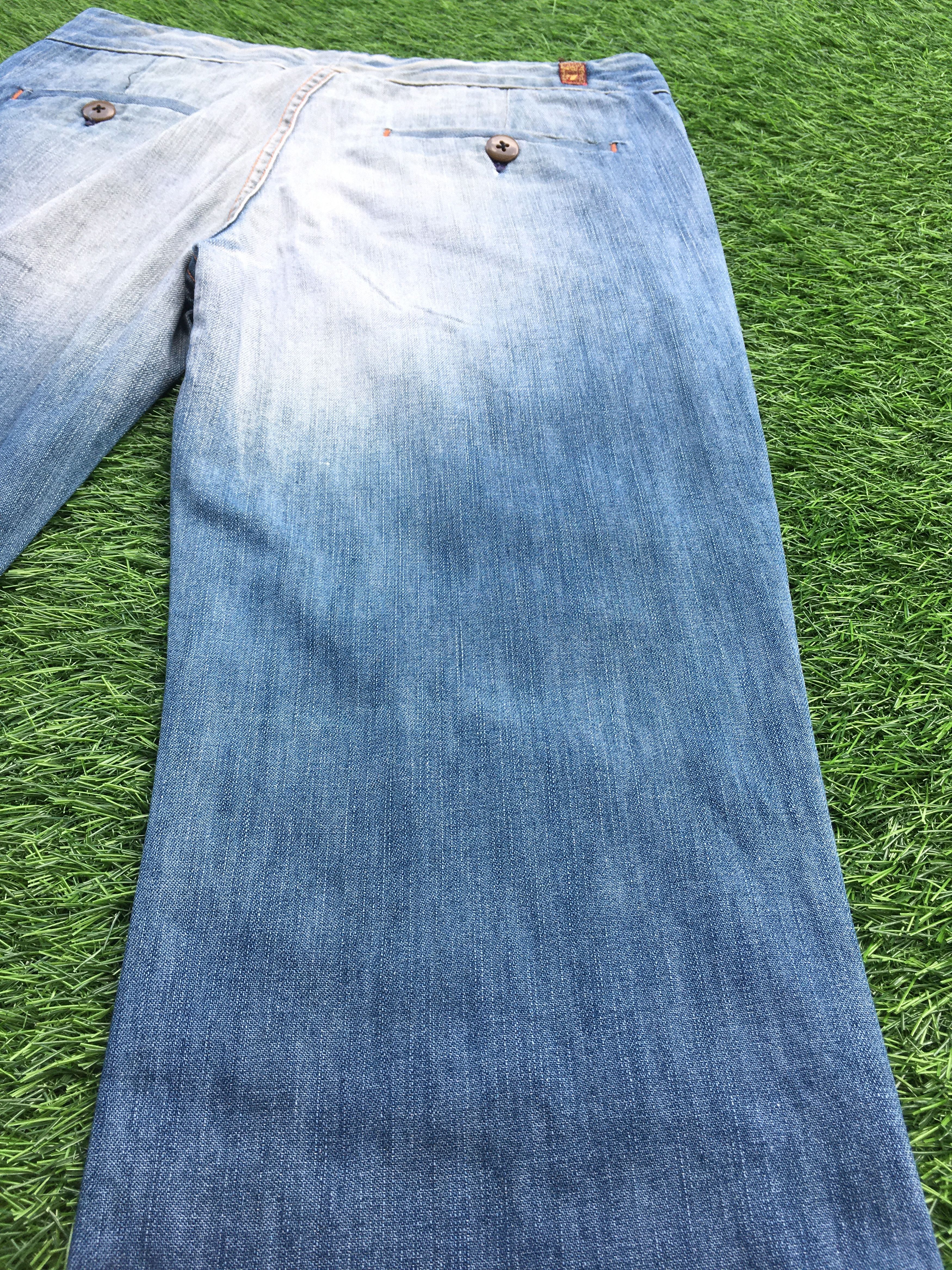 7 For All Mankind × Designer Low Rise Flare Denim Pants D-948 Size 26" / US 2 / IT 38 - 8 Thumbnail