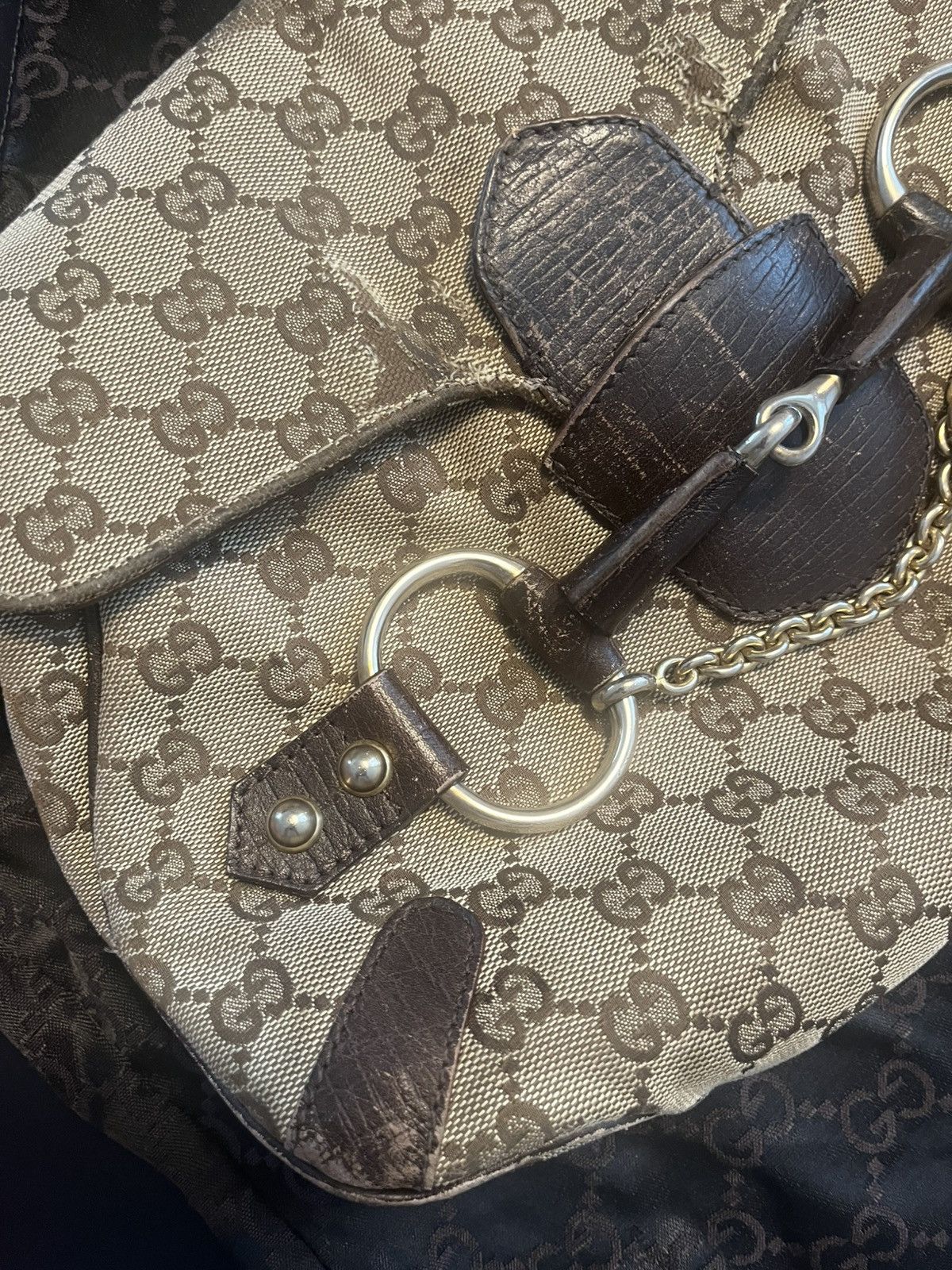 Gucci Tom ford for Gucci horse bit GG jacquard bag Size ONE SIZE - 4 Thumbnail