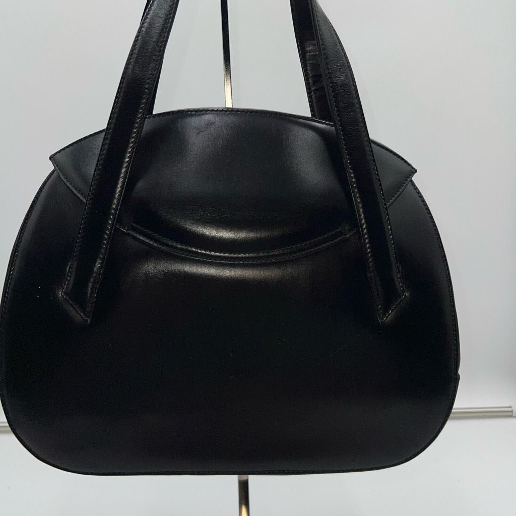 Bally Bally Vintage Structured Lambskin Bag with Brushed Gold Turn Lock Closure Size ONE SIZE - 4 Thumbnail