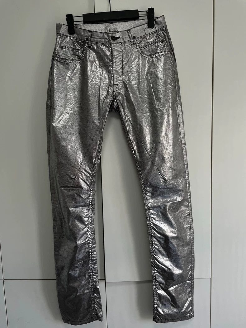 Rick Owens Rick Owens Men's Silver Jeans Size US 29 - 1 Thumbnail