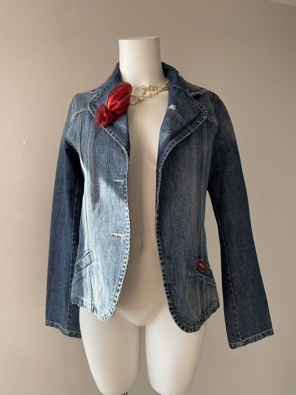 Vintage y2k denim jacket Size M / US 6-8 / IT 42-44 - 5 Thumbnail