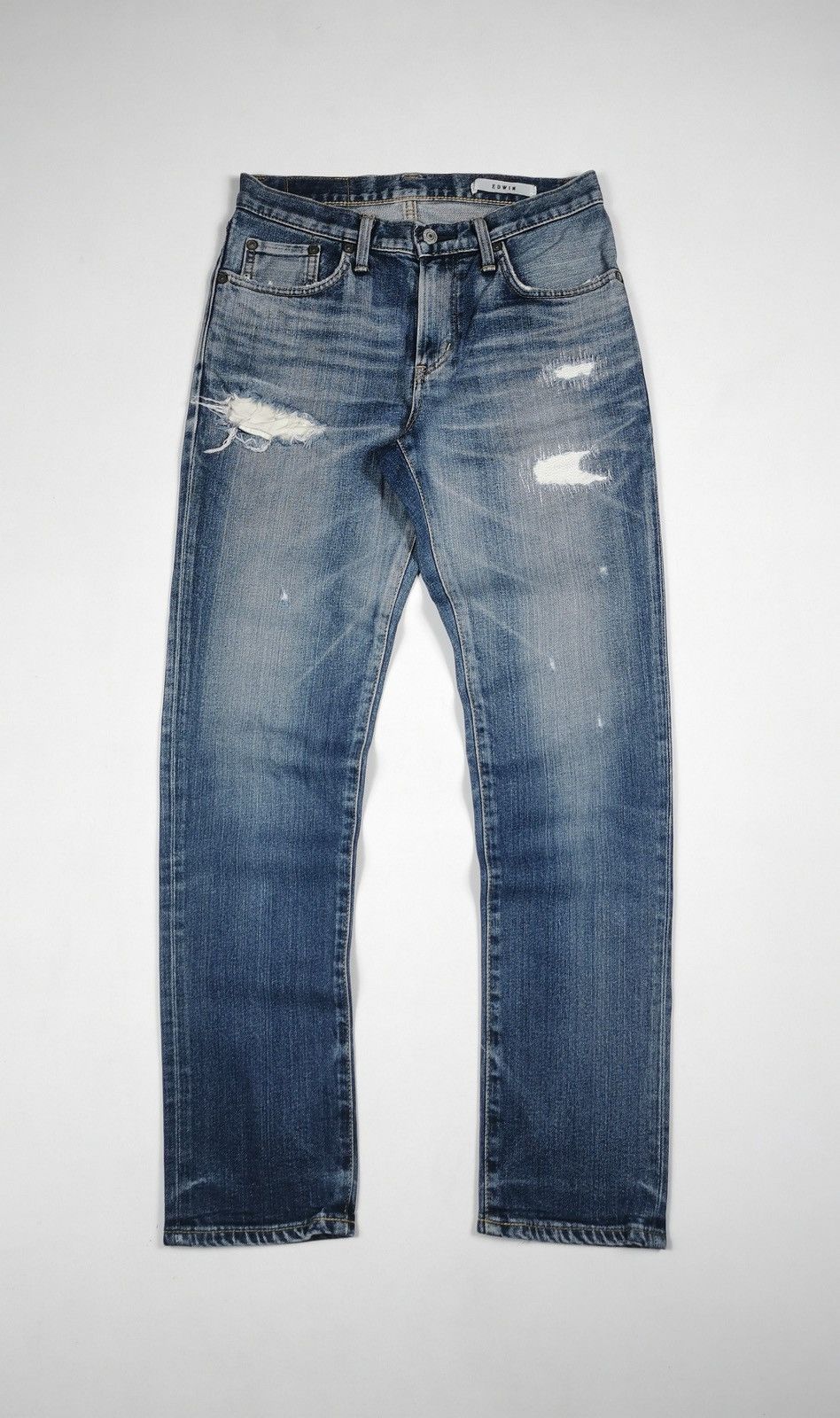 Edwin Edwin 503TP Slim Fit Distressed Jeans Size US 29 - 1 Thumbnail