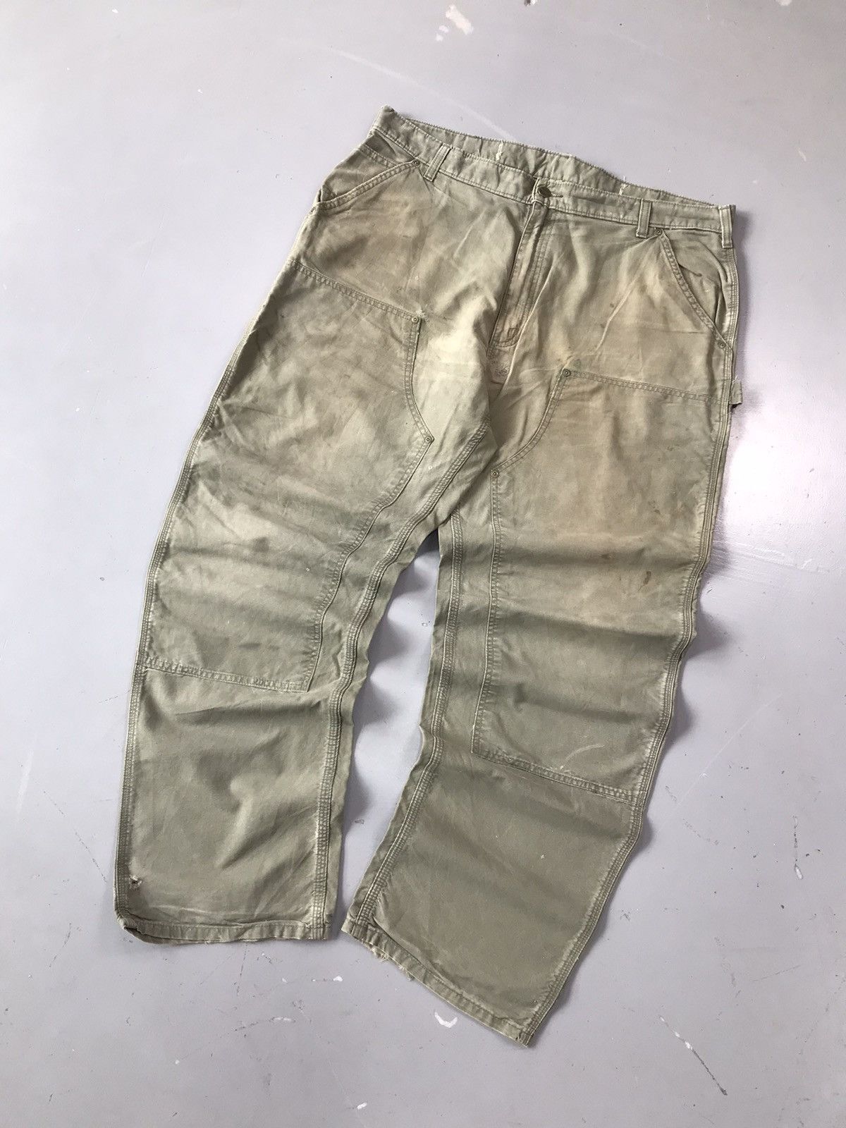 Carhartt × Vintage Vintage Carhartt B195 ARG double knee carpenter denim Size US 40 / EU 56 - 2 Thumbnail