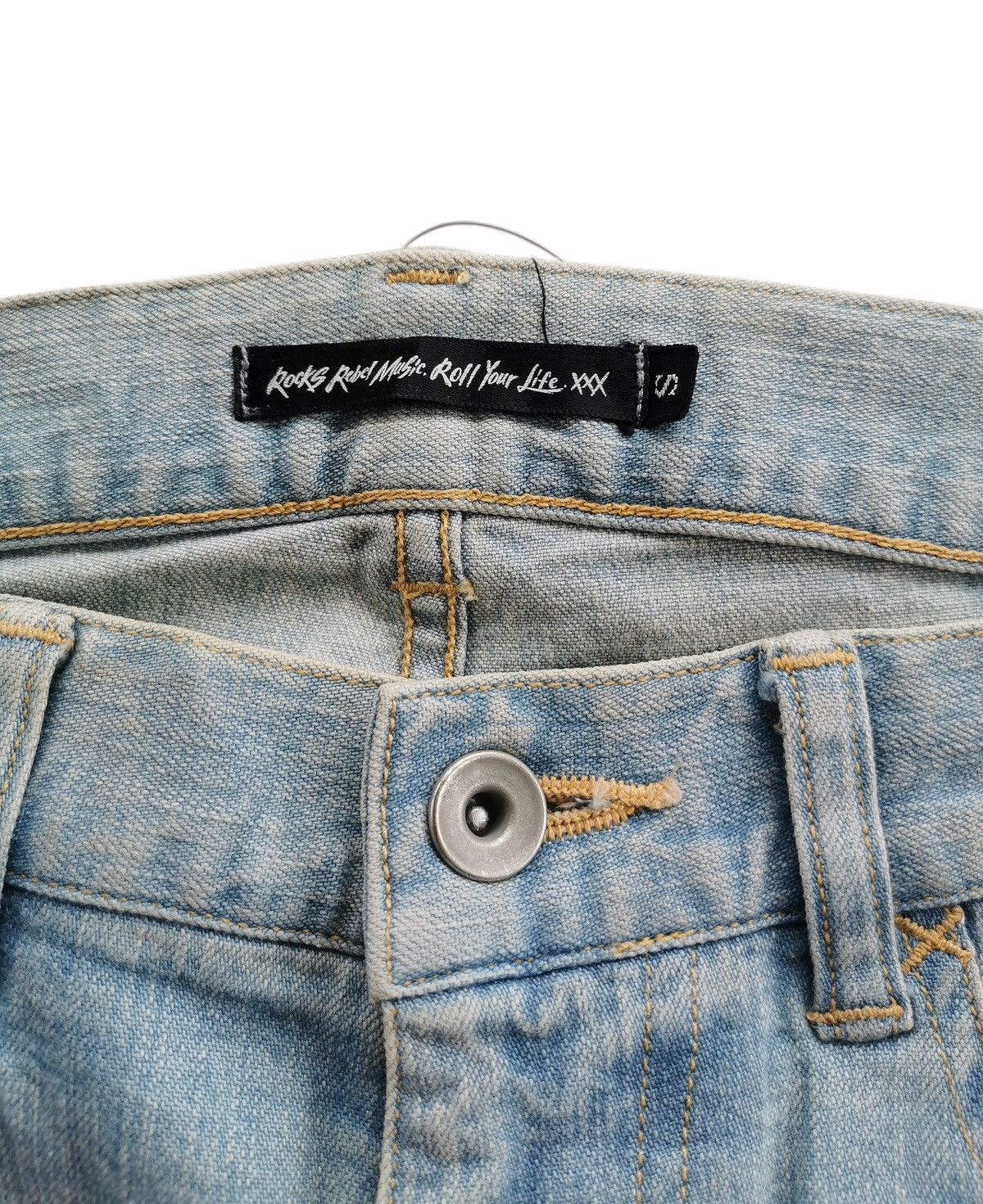 Japanese Brand Chord Number Eight "Rocks Rebel Music" Style Amiri Size US 31 - 6 Thumbnail