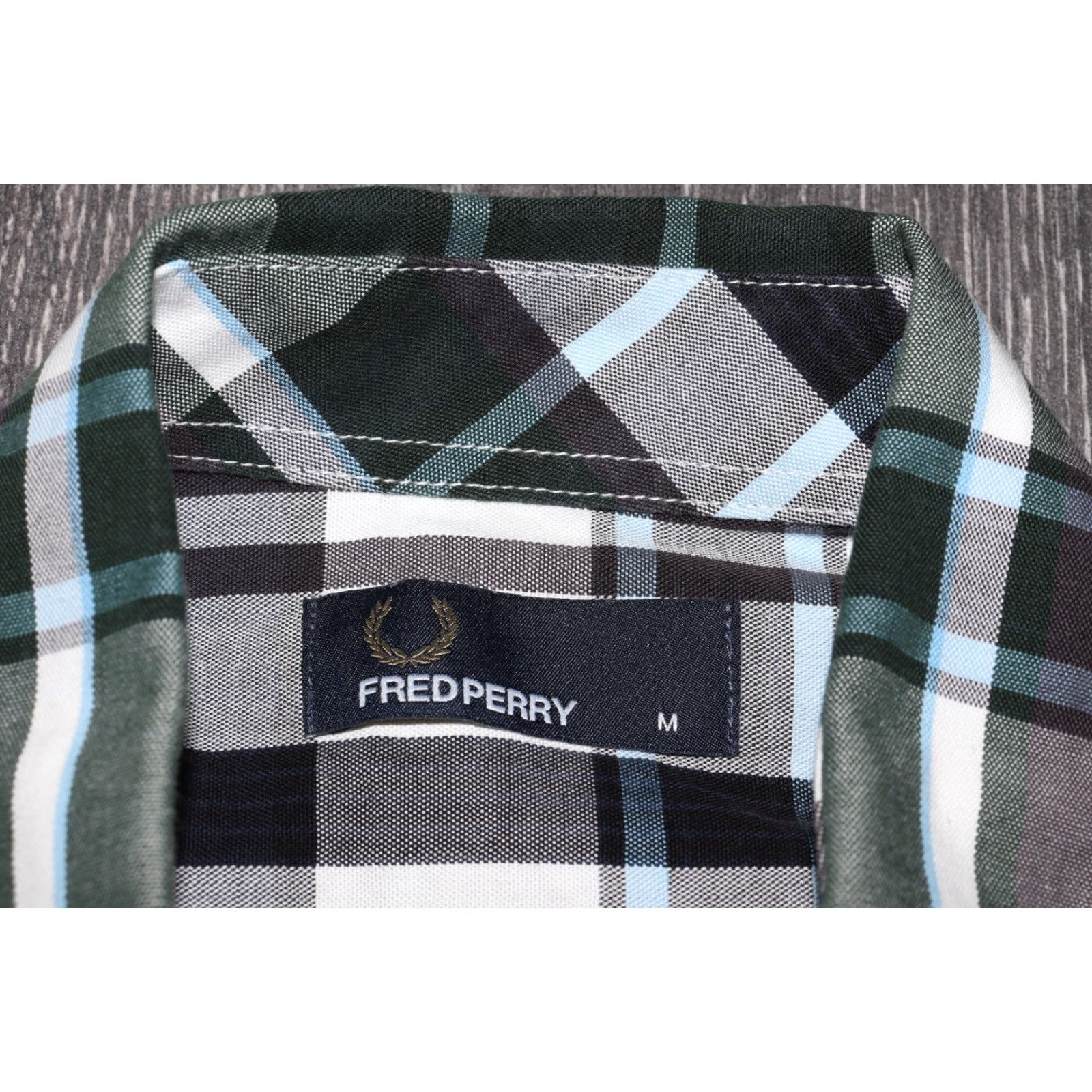 Fred Perry FRED PERRY Large Check Long-Sleeved Shirt Button Down M5524 Size Men's Medium Size US M / EU 48-50 / 2 - 4 Thumbnail