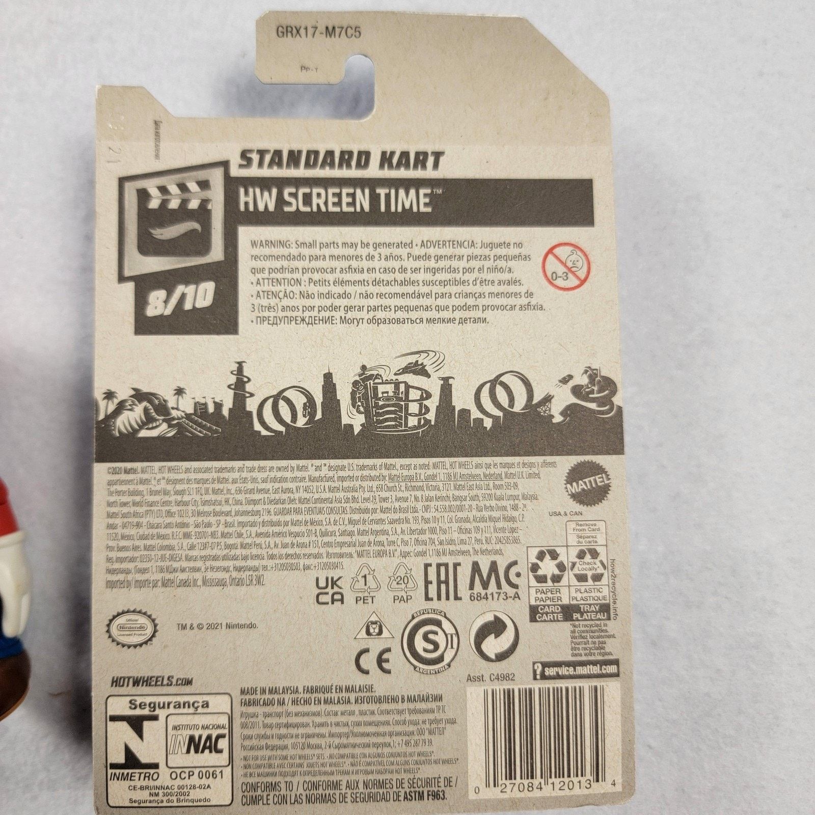 Nintendo Super Mario Bundle Blanket + Mario Figure + Hot Wheels Kart Size ONE SIZE - 10 Thumbnail