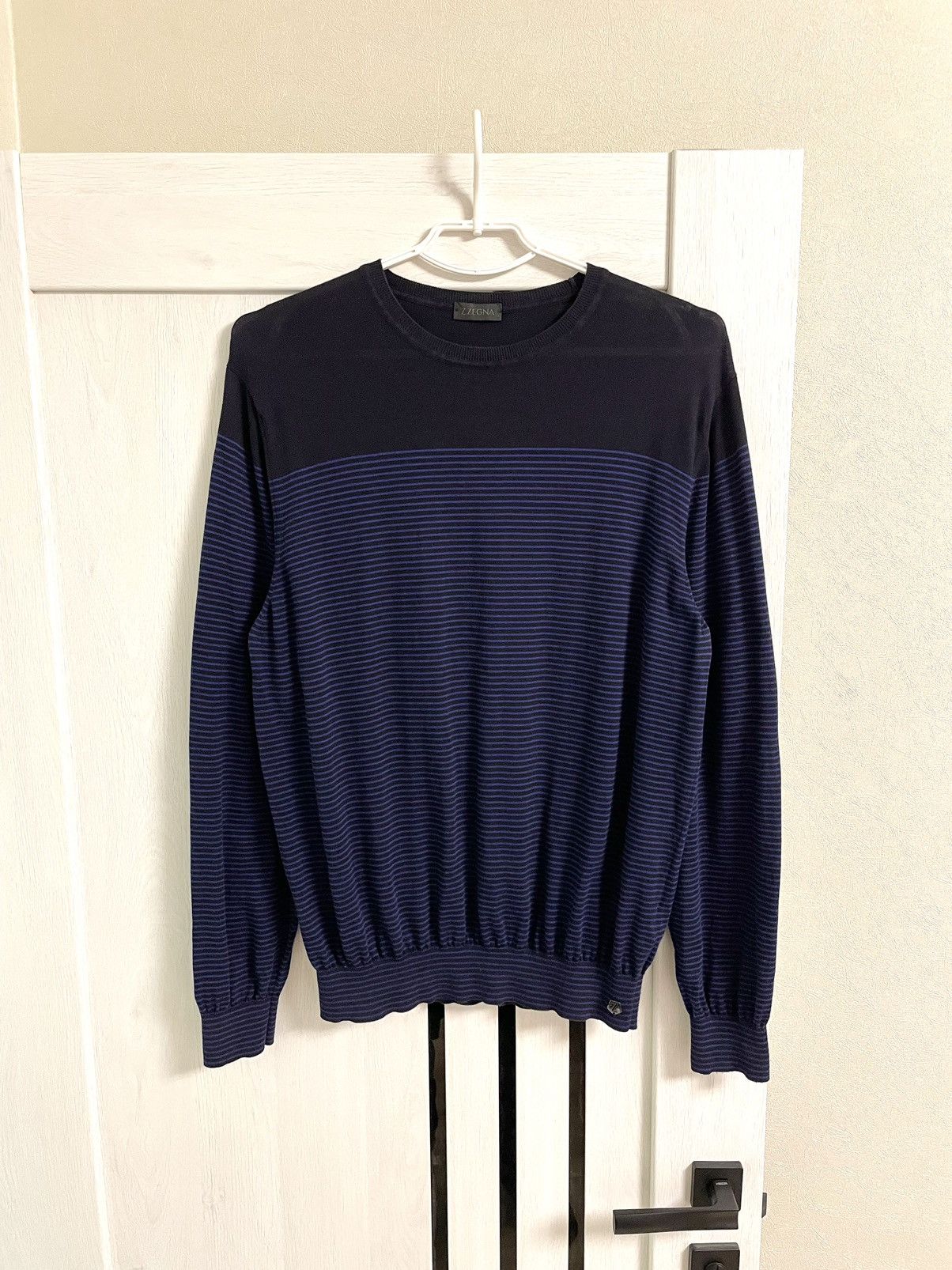 Ermenegildo Zegna Z Zegna Ermenegildo Striped Cotton Sweater Pullover Size US L / EU 52-54 / 3 - 1 Thumbnail
