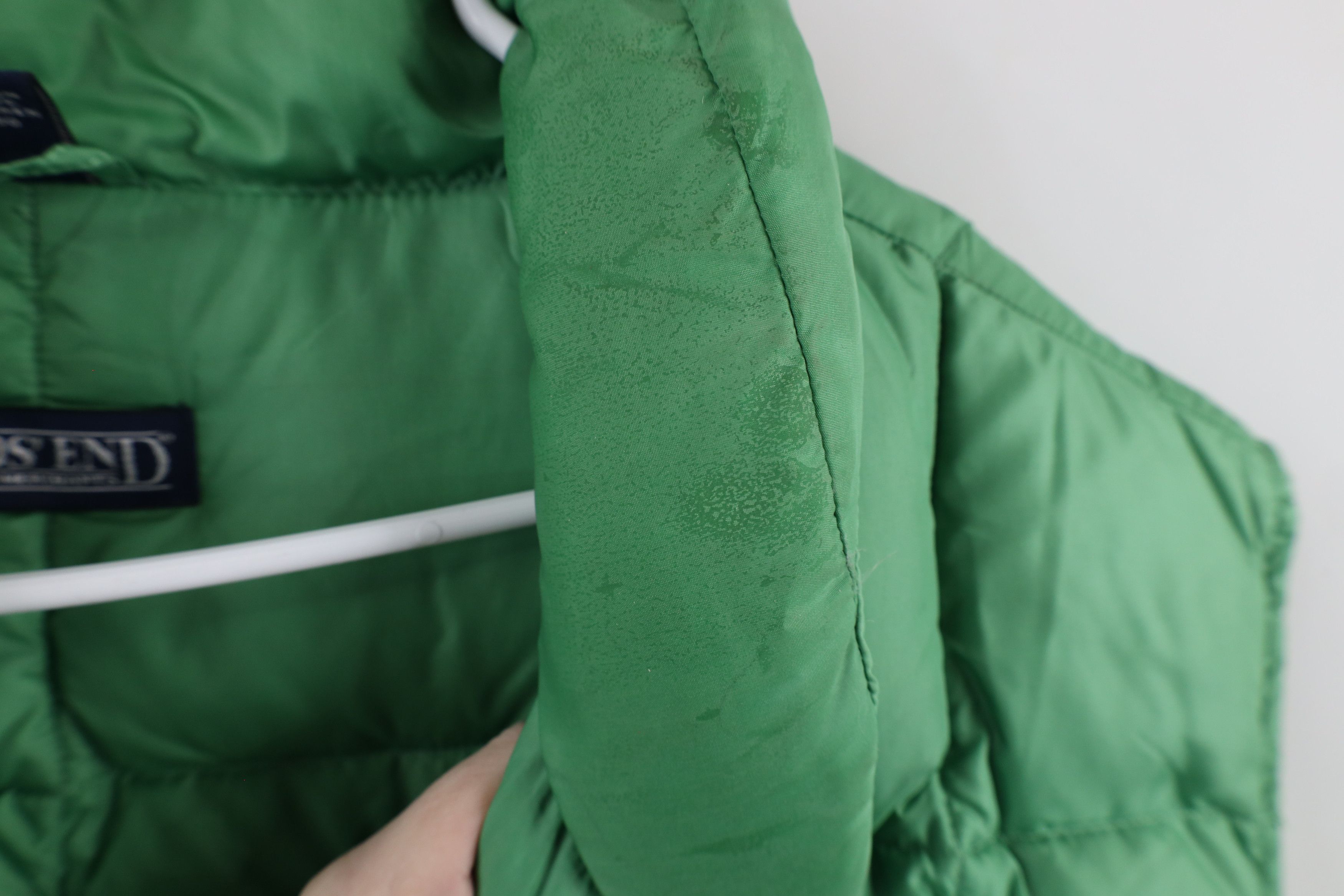 Lands' End × Vintage Vintage 90s Lands End Down Fill Puffer Vest Jacket Green Size US XL / EU 56 / 4 - 5 Thumbnail