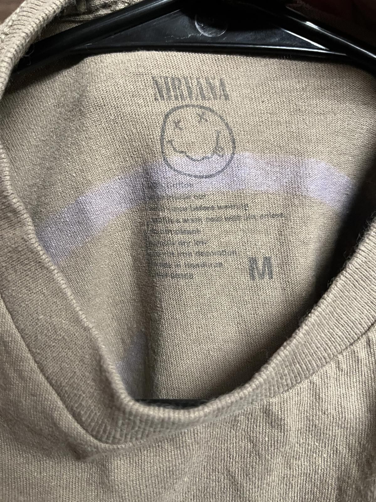 Designer Nirvana Sand Smiley T-shirt - 2 Sided Nirvana Shirt - Medium Size US M / EU 48-50 / 2 - 3 Thumbnail