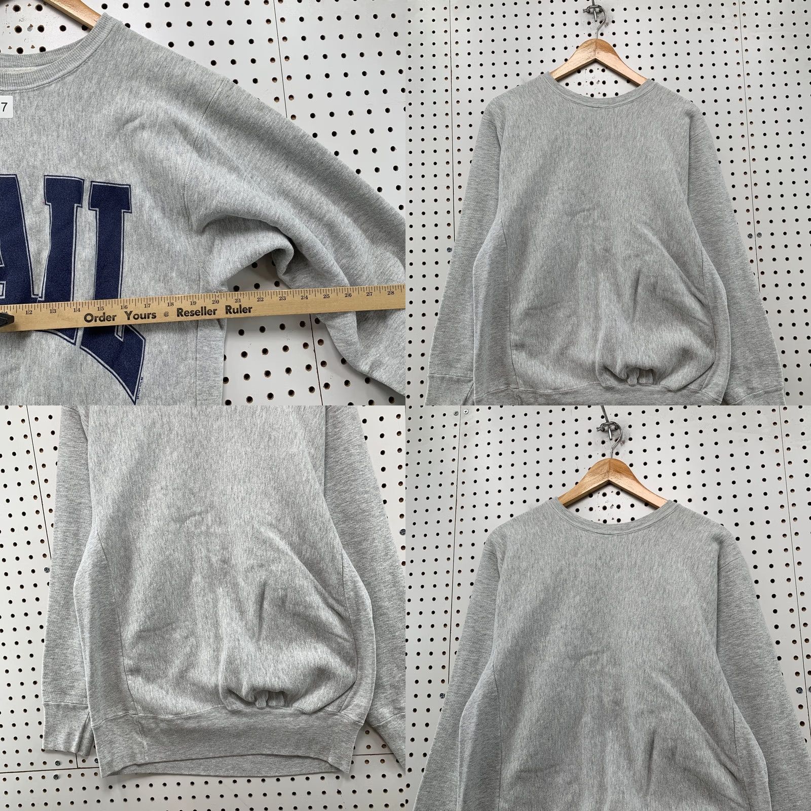 Vintage VINTAGE Vail Sweatshirt Mens L Gray Heavyweight Reverse Weave Made USA Size US L / EU 52-54 / 3 - 9 Thumbnail