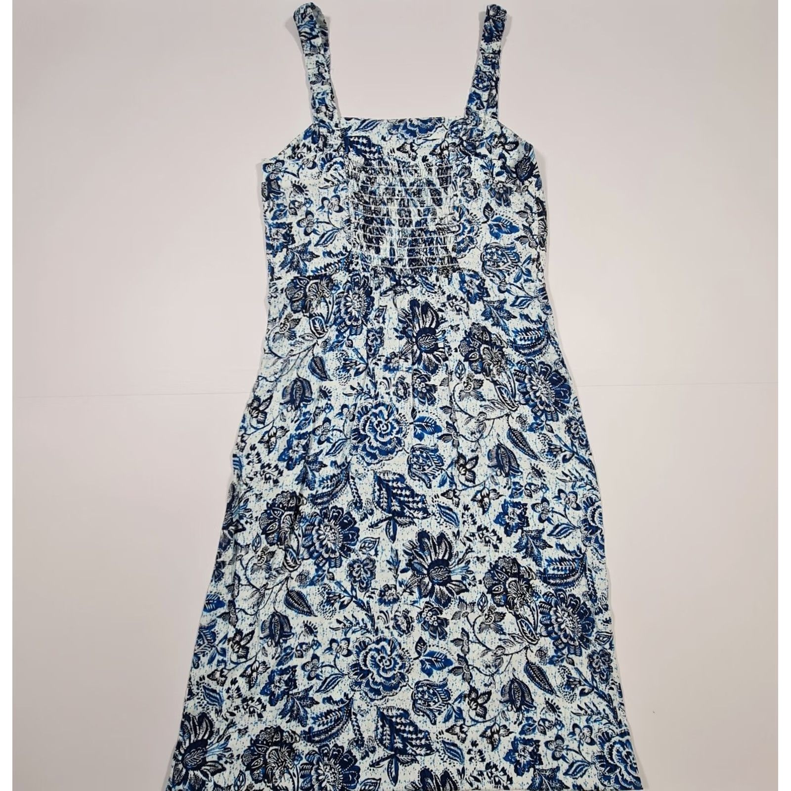 Velvet Velvet by Graham & Spencer Dress Womens Midi Floral Sleeveless Tank Blue M Size M / US 6-8 / IT 42-44 - 5 Thumbnail