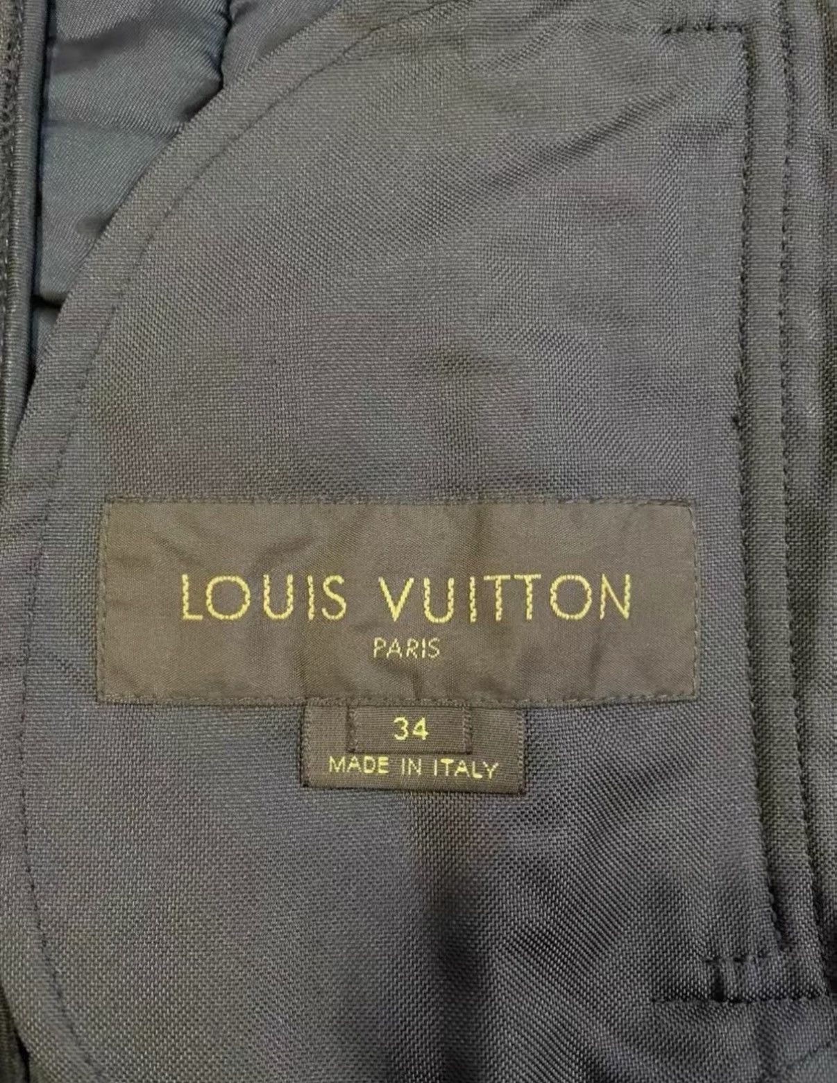 Louis Vuitton Louis Vuitton Stylish Black Midi Cotton Coat J33 Size XXS / US 00 / IT 34 - 7 Thumbnail