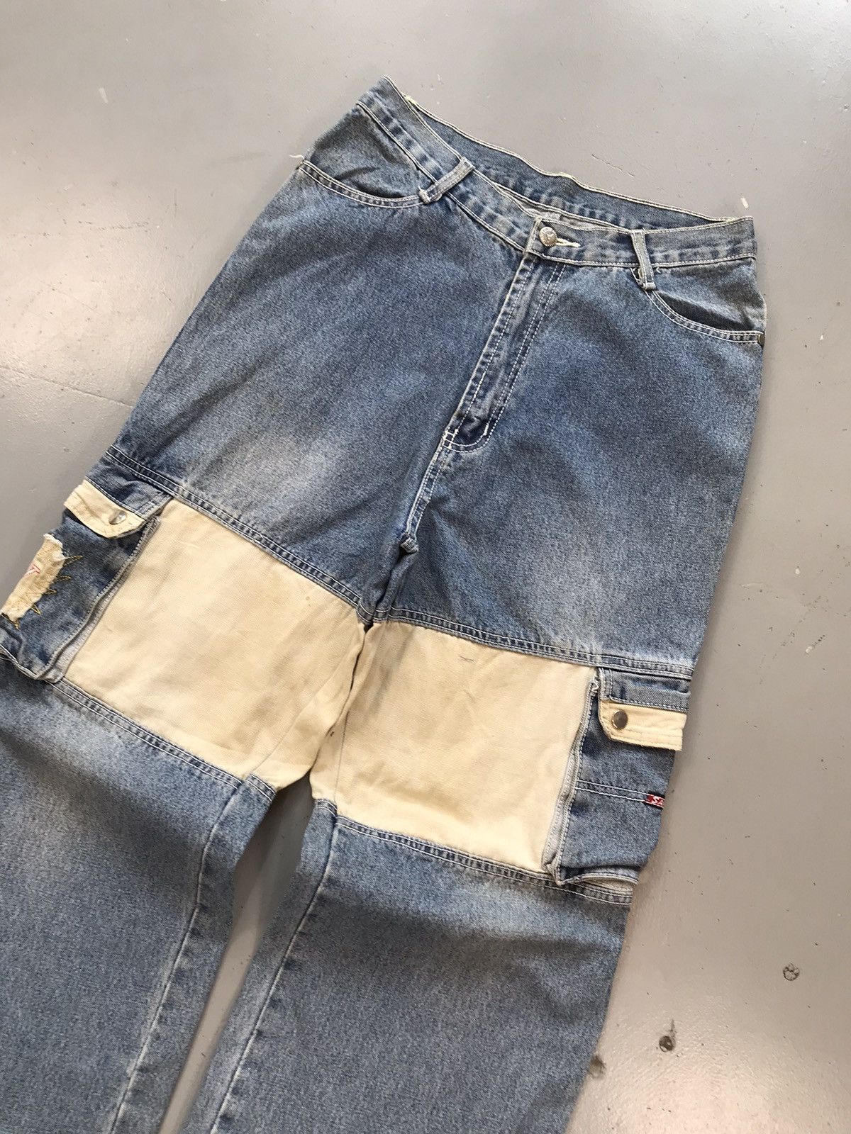 Vintage Vintage reab ZJ long multiple pockets baggyfit cargodenim Size US 30 / EU 46 - 6 Thumbnail