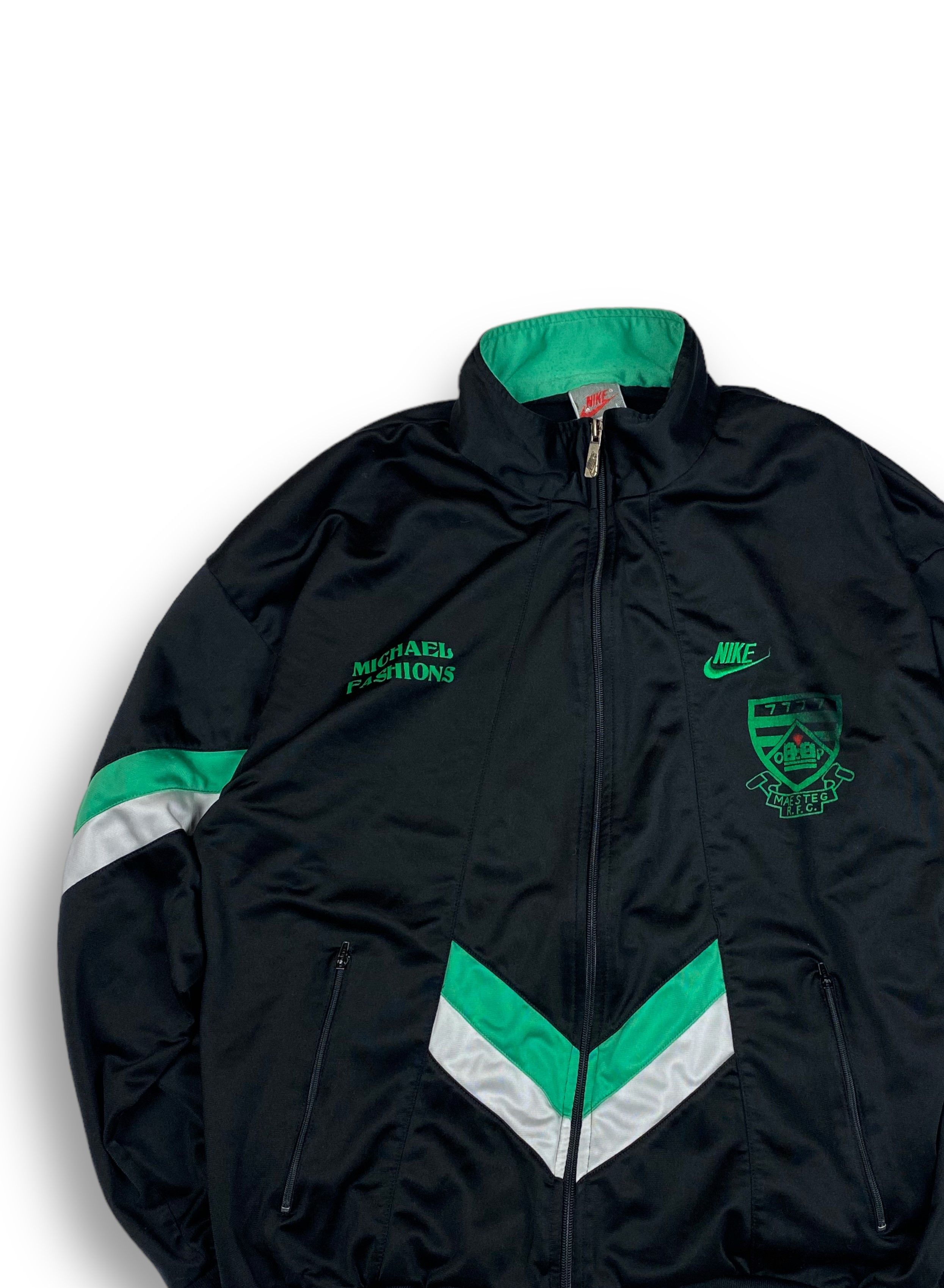 Nike RARE! 80s Vintage Nike RFC MAESTAG Track Top Zip M602 Size US L / EU 52-54 / 3 - 3 Thumbnail