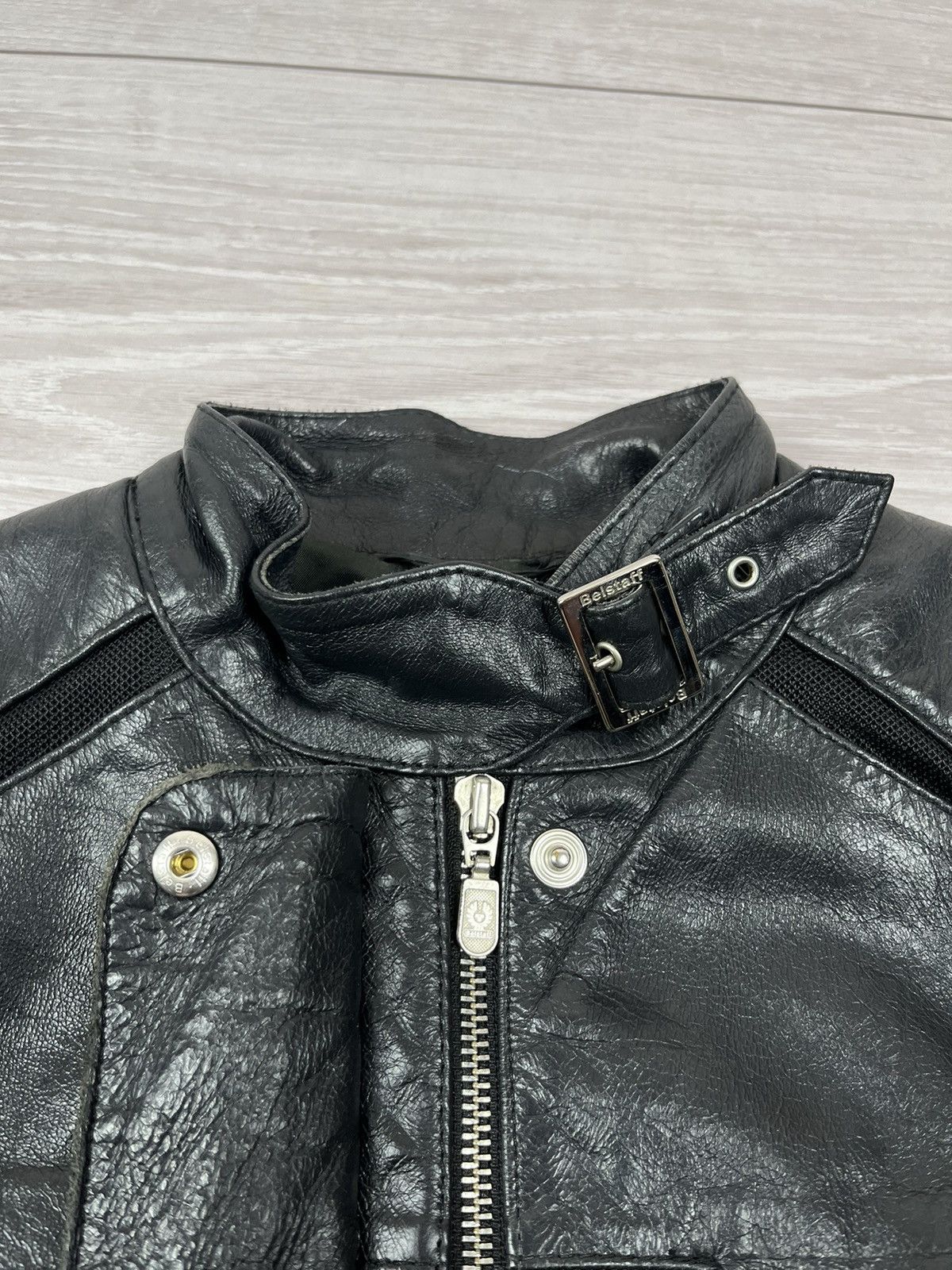 Belstaff Belstaff Vintage Black Leather Biker Moto Jacket Size M / US 6-8 / IT 42-44 - 11 Thumbnail