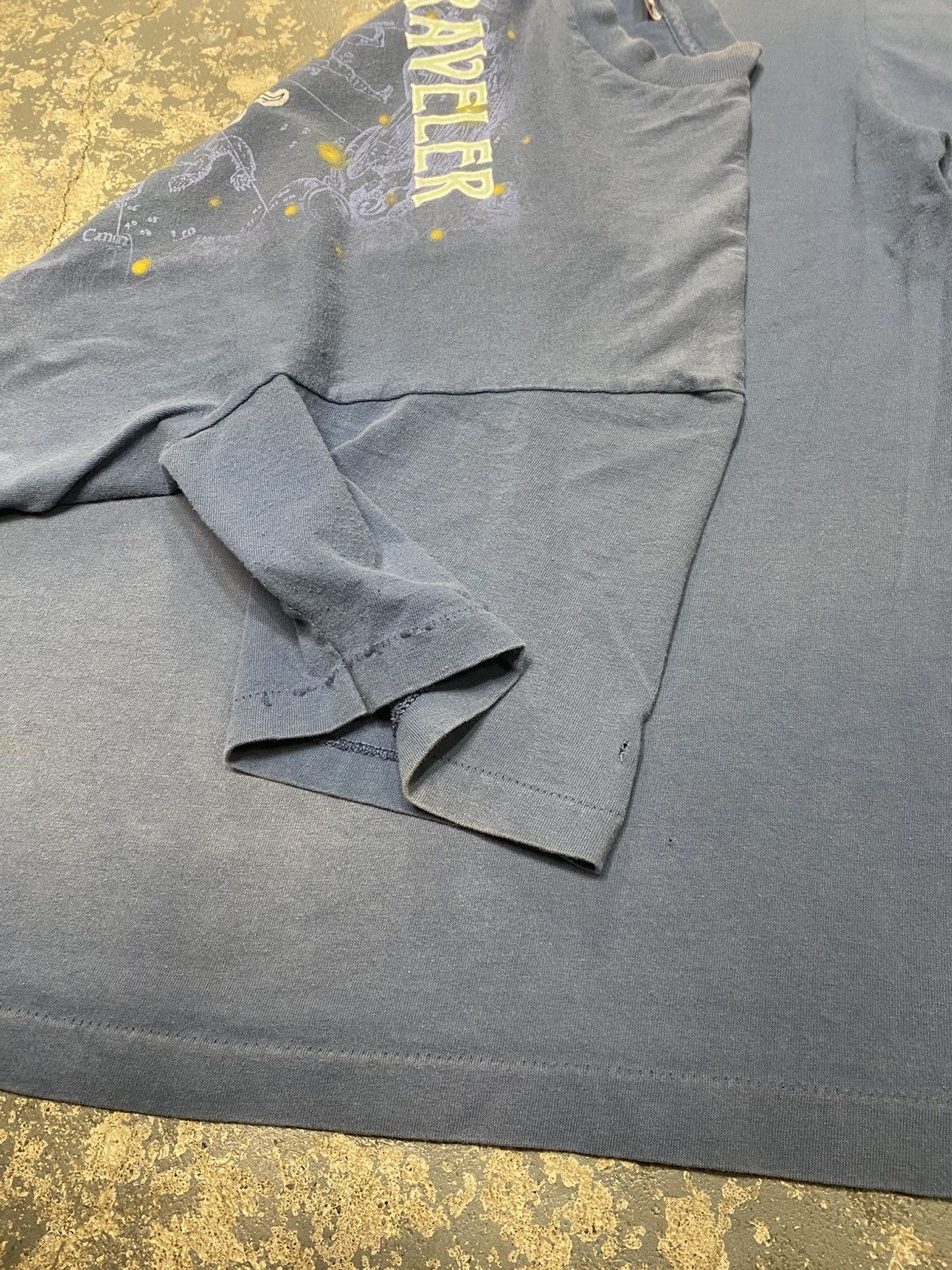 Japanese Brand × Vintage Vintage Blue Travelers Cat Straight On Till Morning Tshirt Size US XL / EU 56 / 4 - 13 Thumbnail