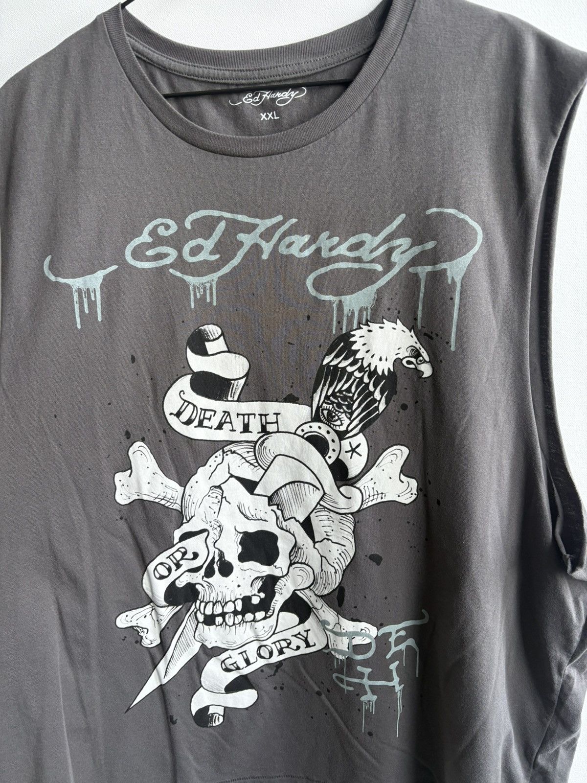 Ed Hardy Streetwear Hype Y2K Ed Hardy Skull Eagle Tank Top Size US XXL / EU 58 / 5 - 2 Thumbnail