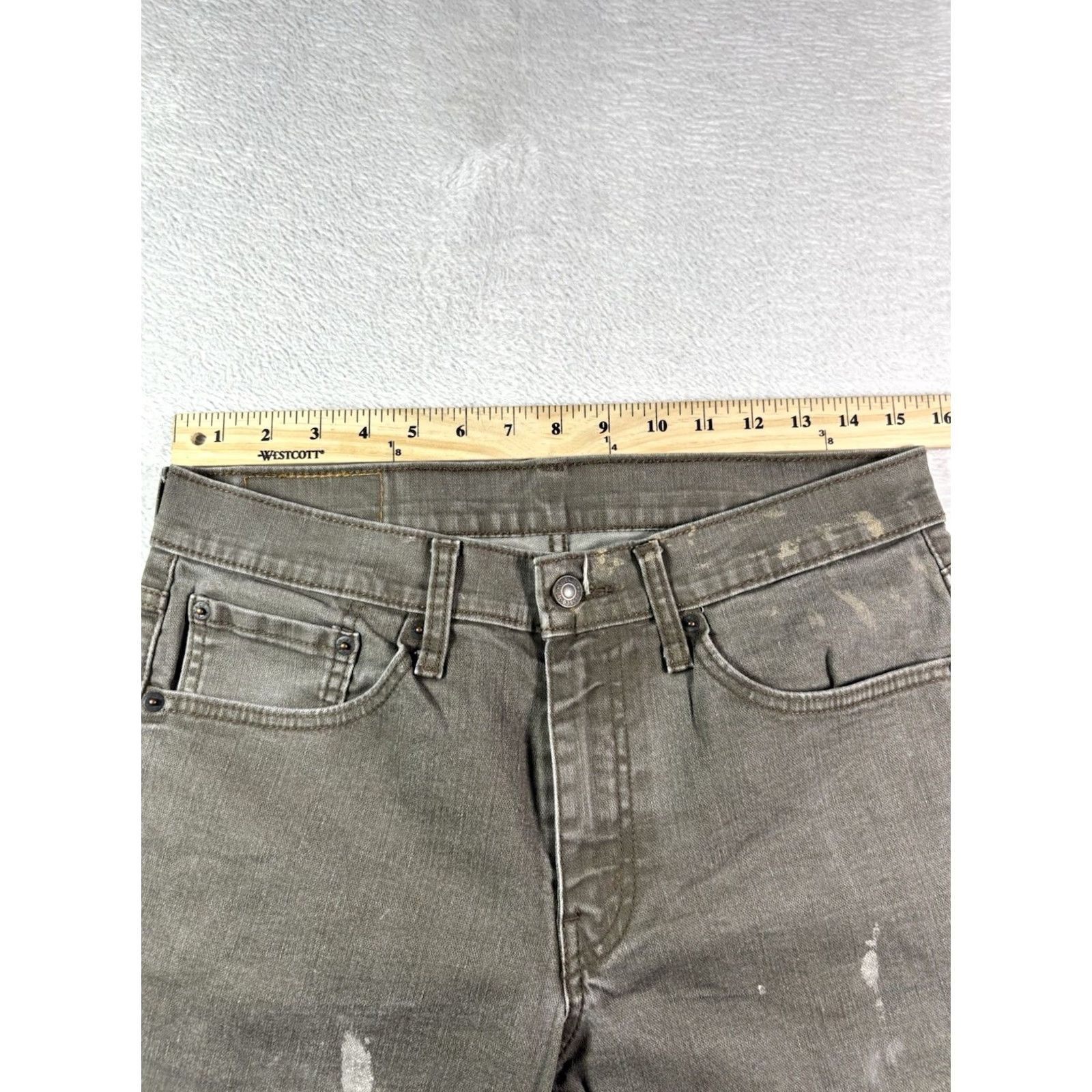 Levi's Levi's 511 Jeans Men Slim Fit 32x36 Tan Gray Denim 5-Pocket Straight Button Zip N/A Size US 32 / EU 48 - 7 Thumbnail