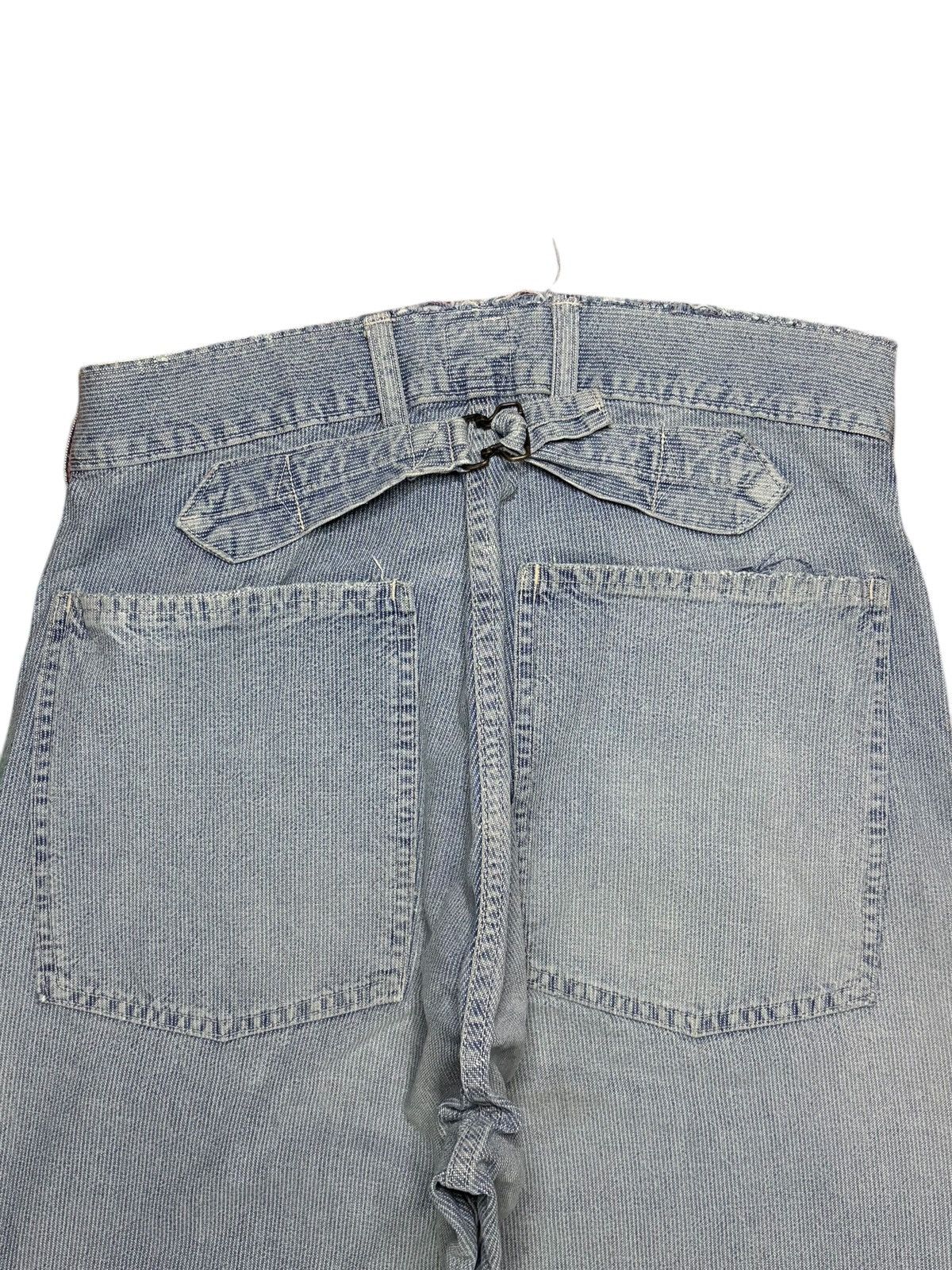 Japanese Brand Vintage Japanese Brand Buckle Back Hickory Baggy Jeans Size US 29 - 8 Thumbnail